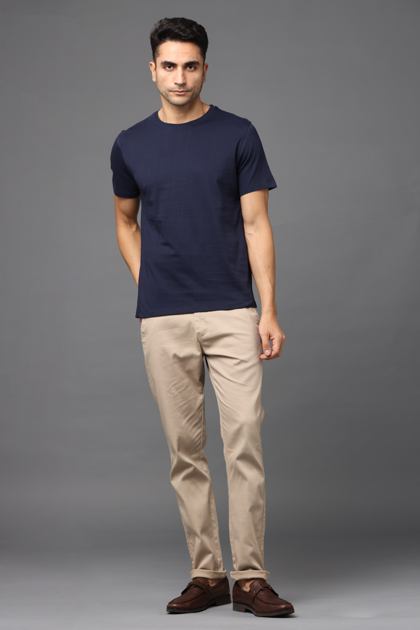 Alfaq Basics Premium Navy Blue Tshirt