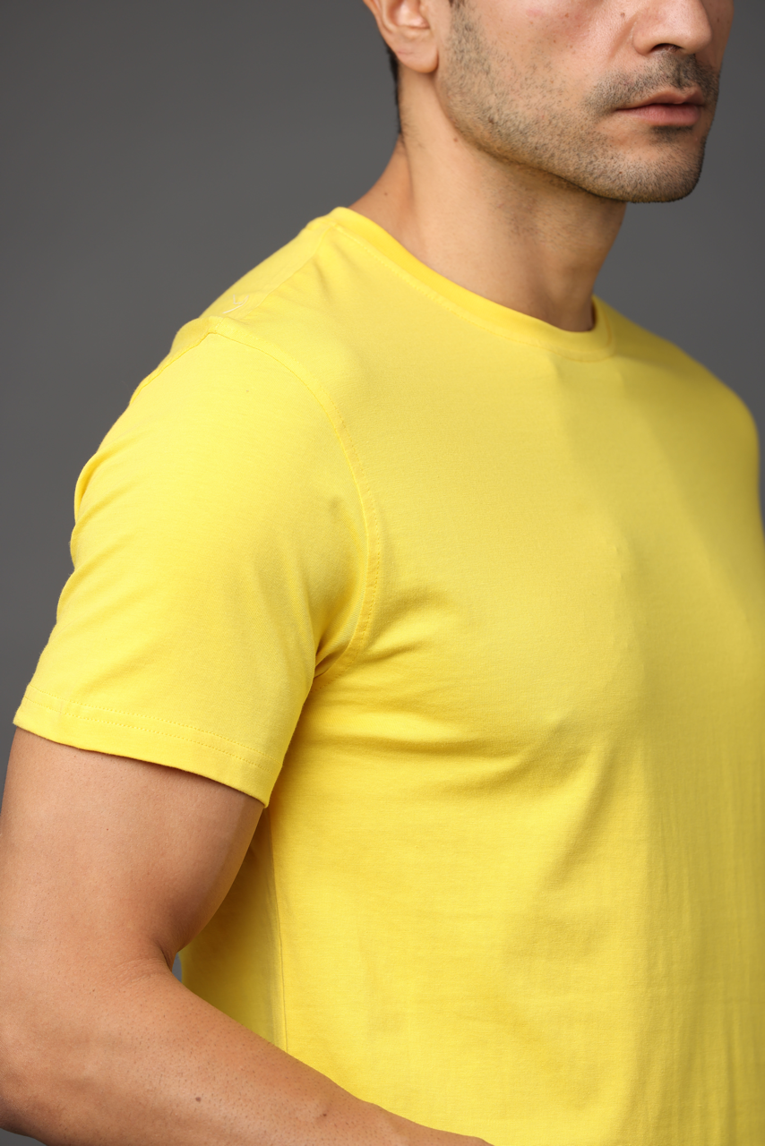 Alfaq Basic Premium Yellow Basic T-shirt