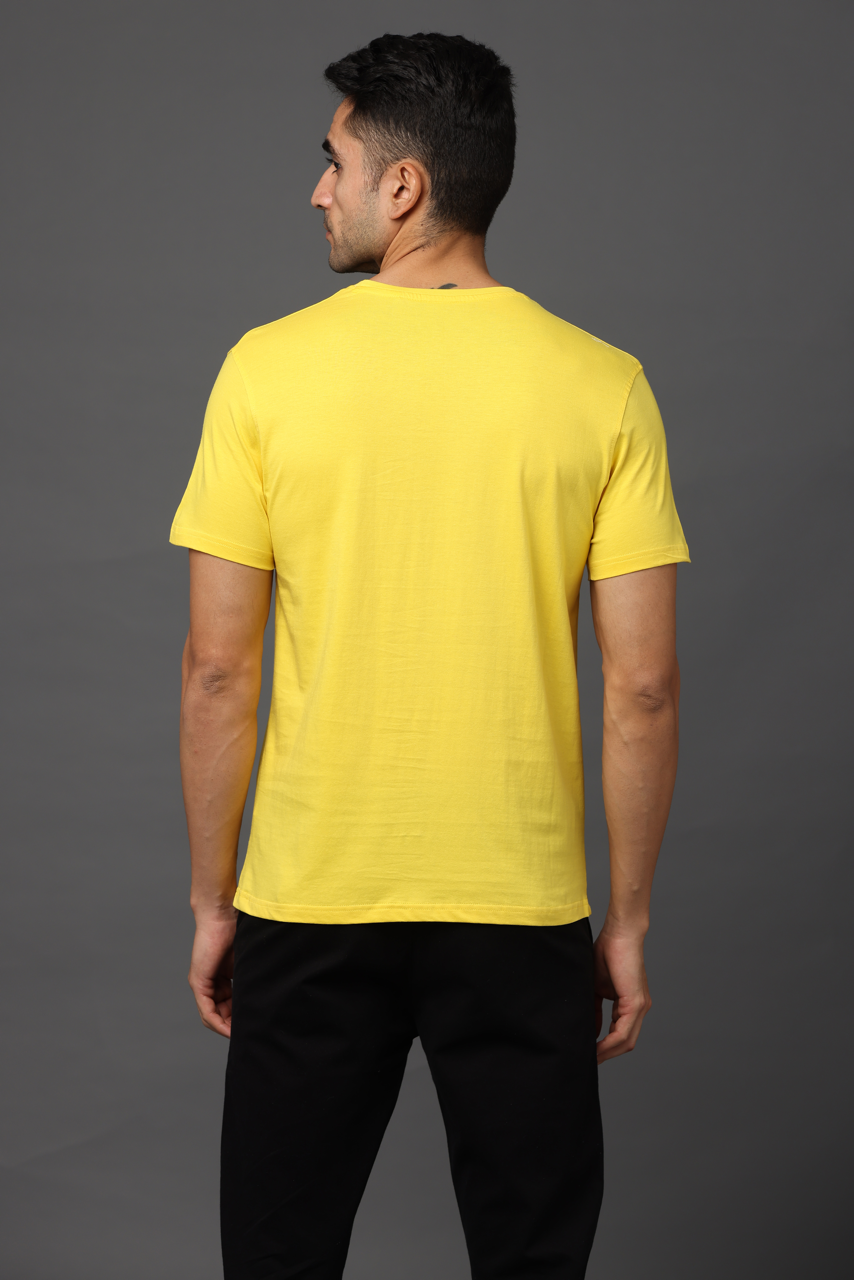 Alfaq Basic Premium Yellow Basic T-shirt