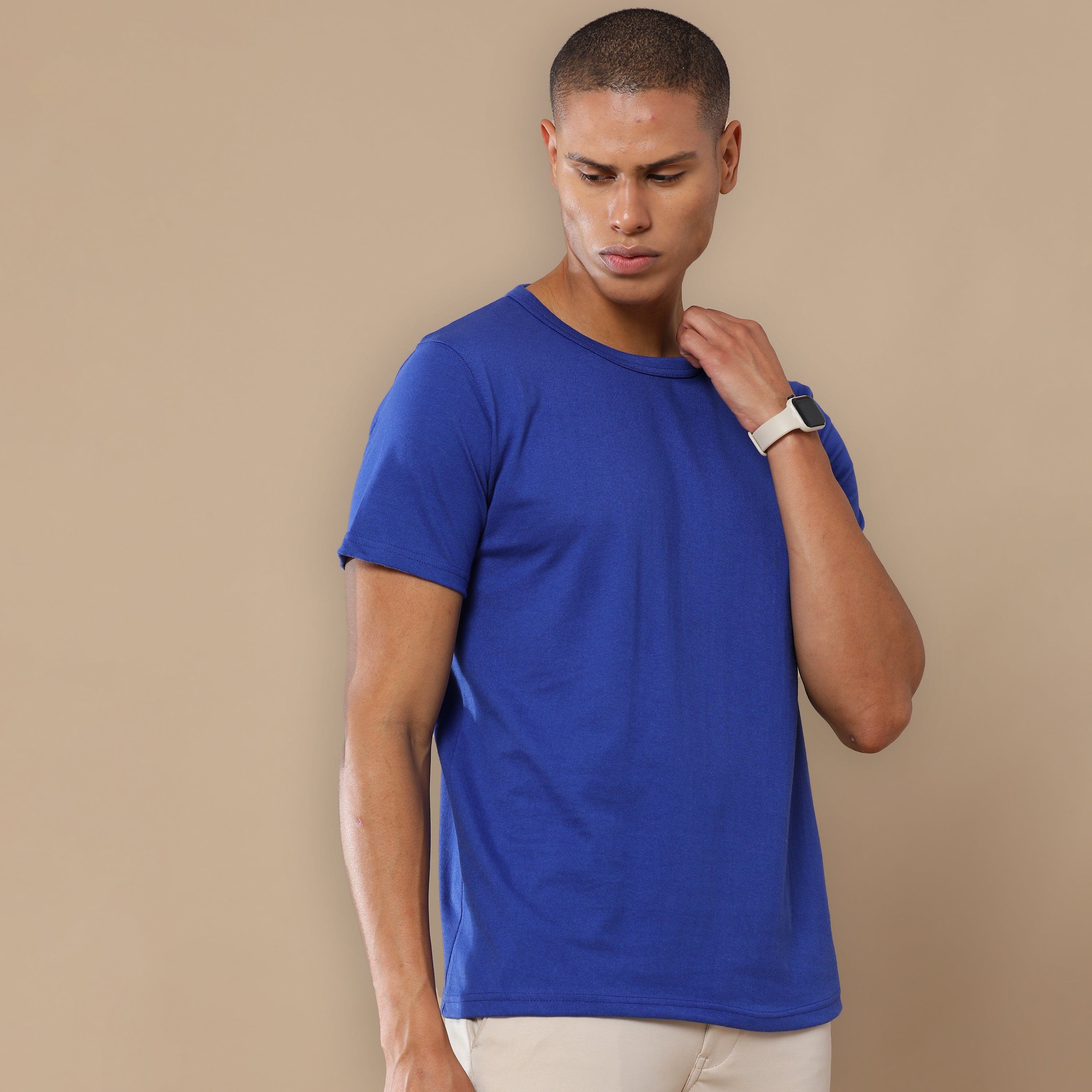 Alfaq Basic Sustinable Blue T-shirt