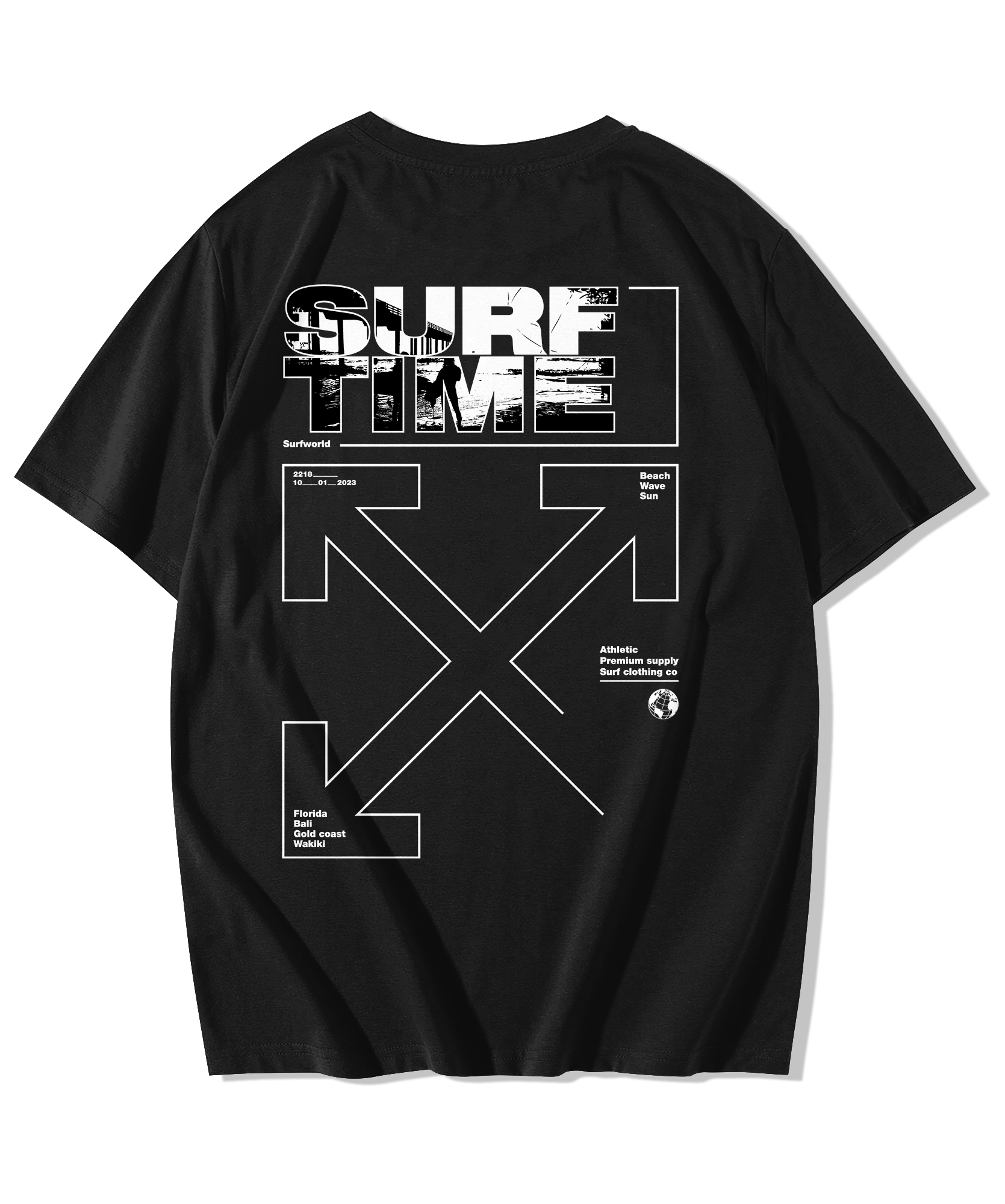 Alfaq Surf time Oversized T-Shirt - Alfaq