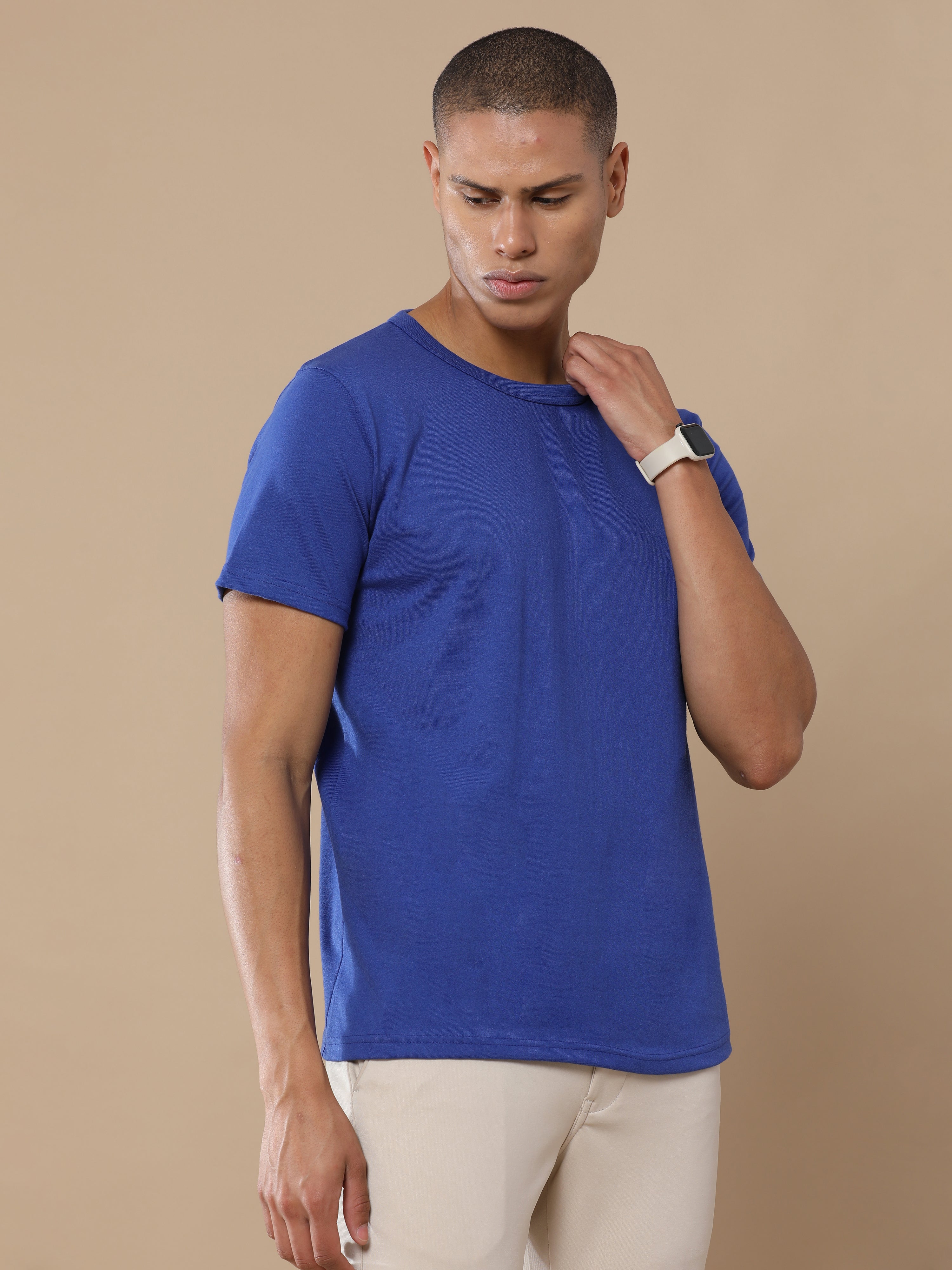 Alfaq Basic Sustinable Blue T-shirt