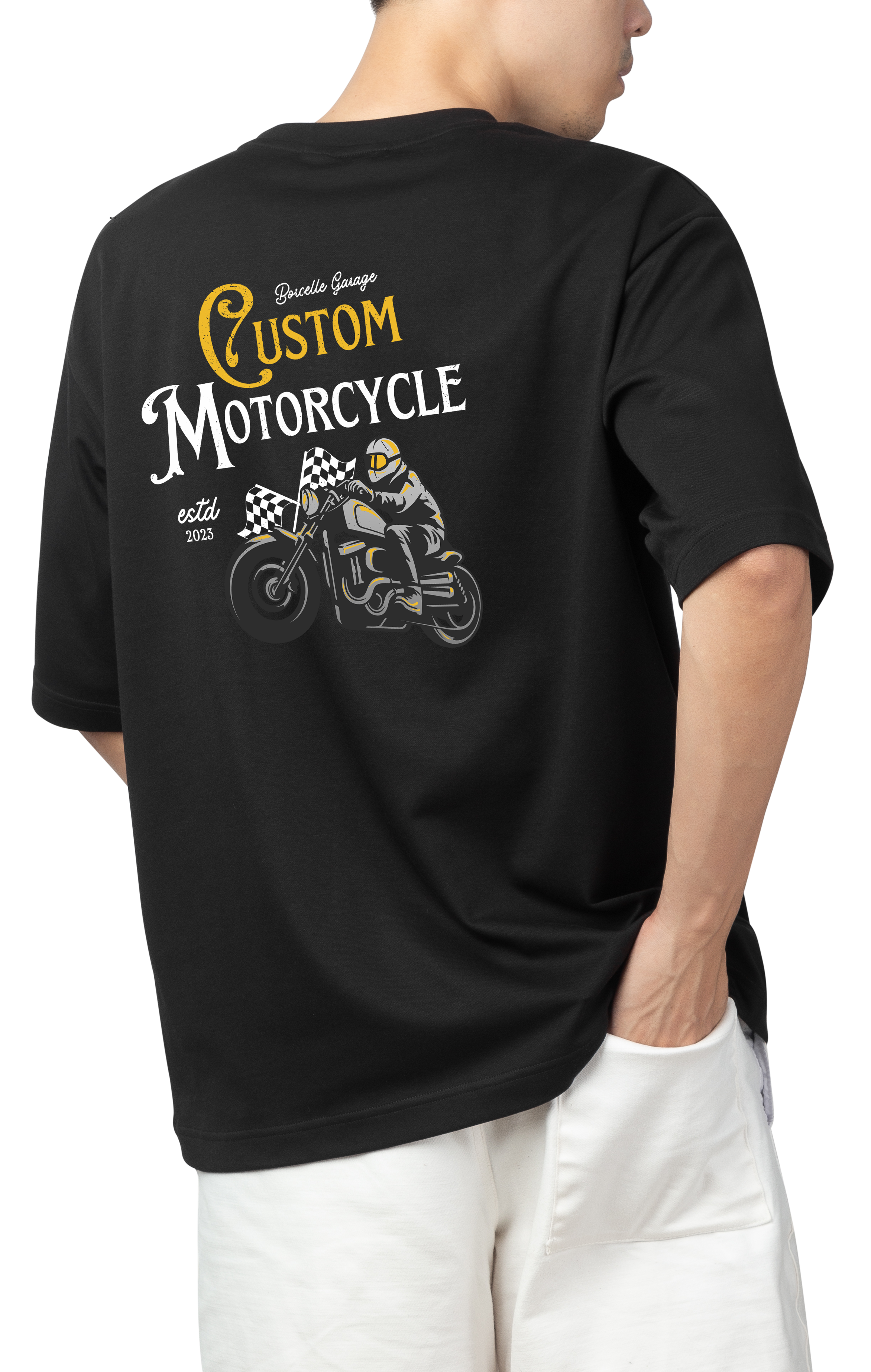 Alfaq Custom Motorcycle Oversized T-shirt
