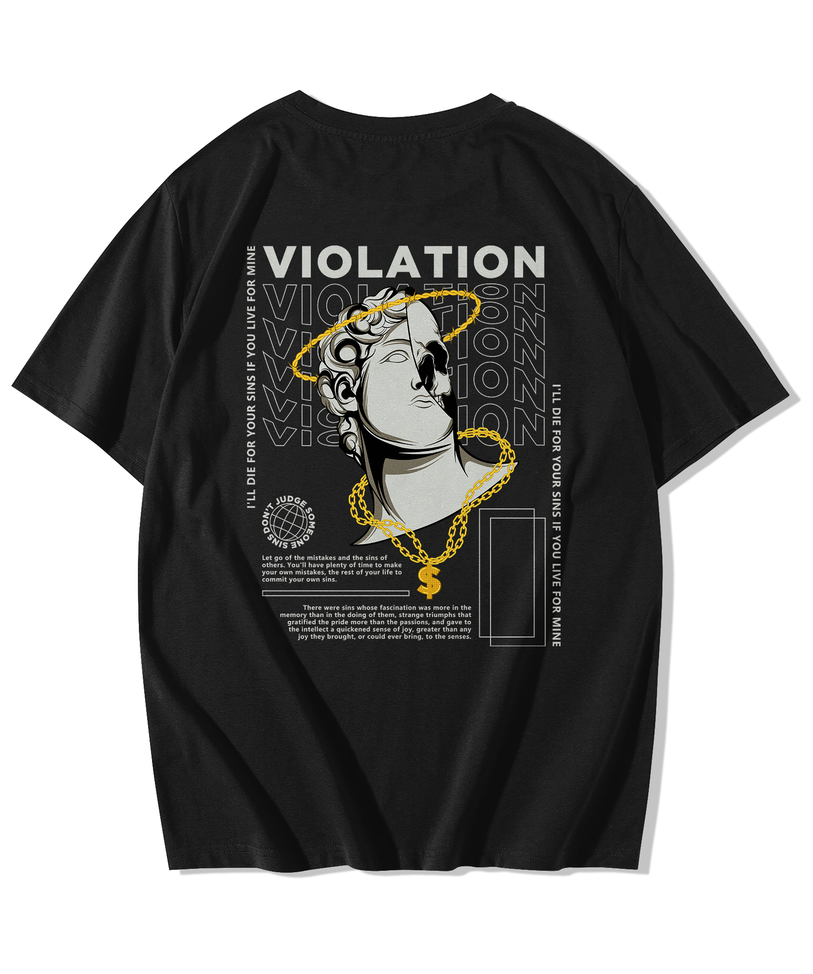 Alfaq Violation Oversized T-Shirt - Alfaq