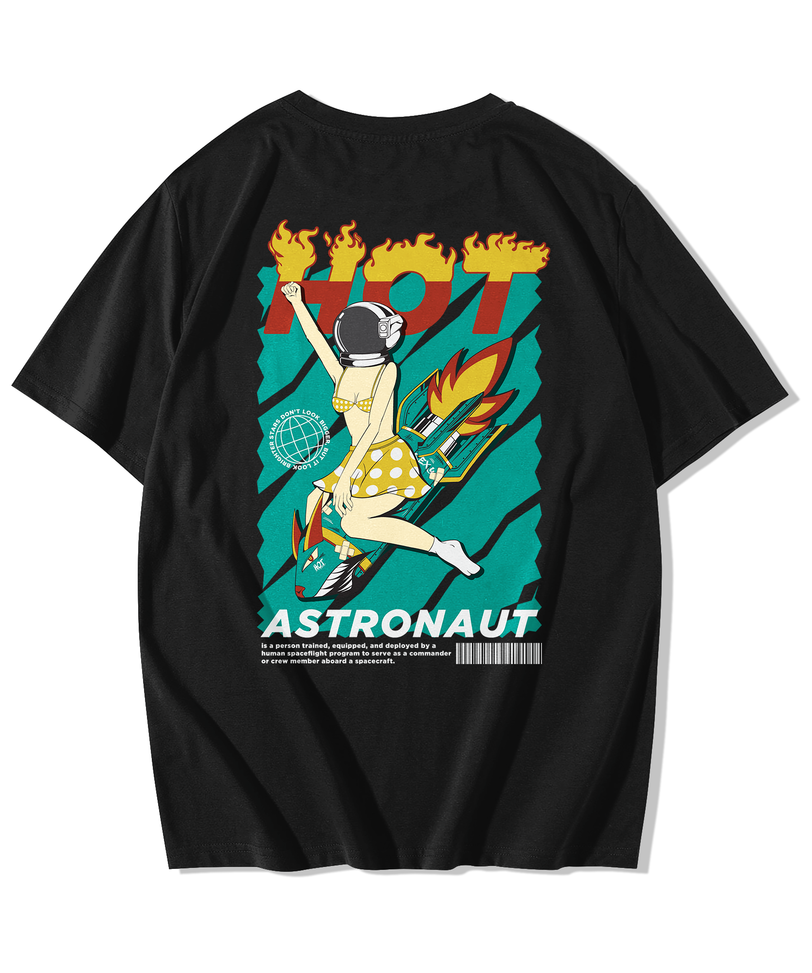 Alfaq Hot Astronaut Oversized T-Shirt
