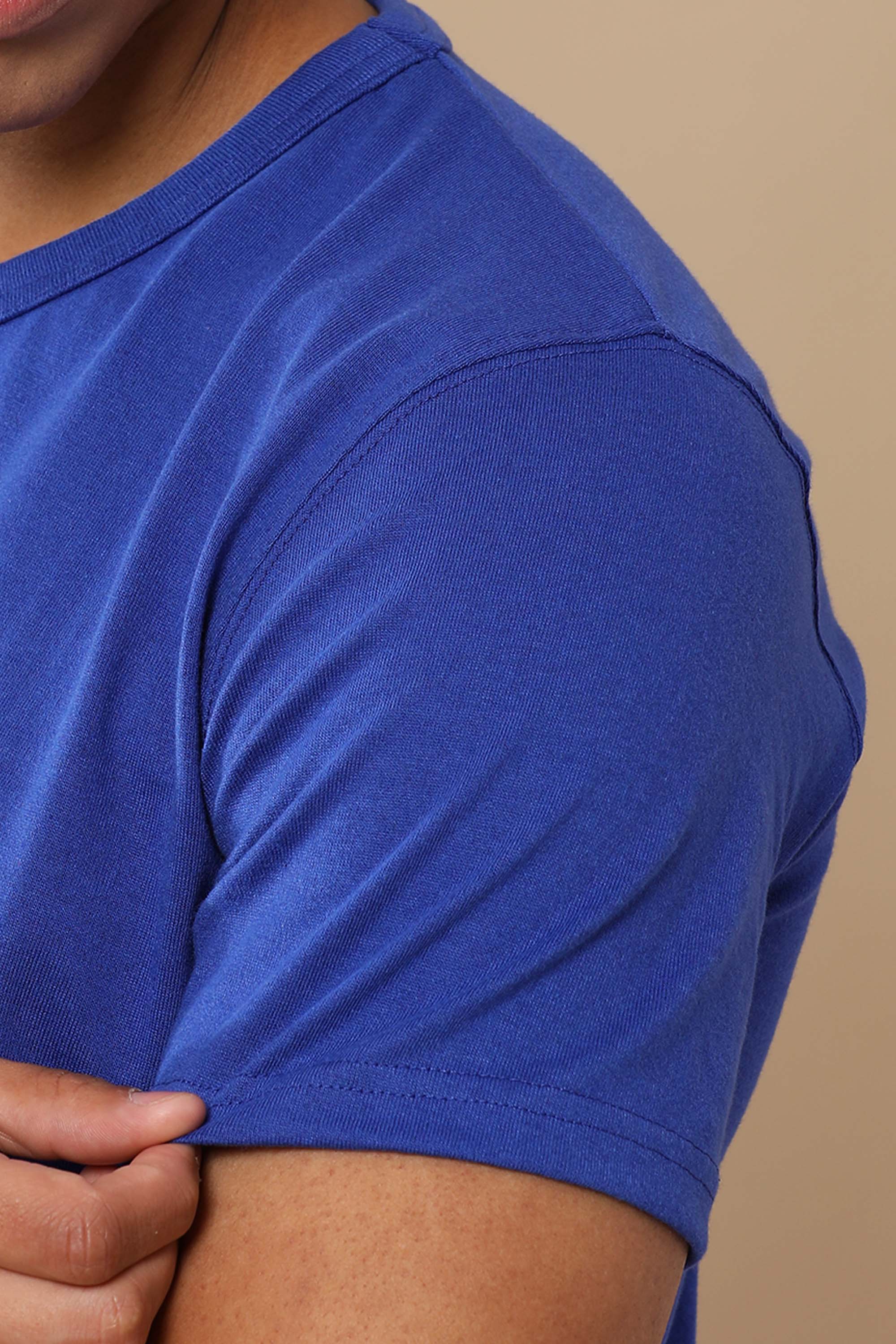 Alfaq Basic Sustinable Blue T-shirt