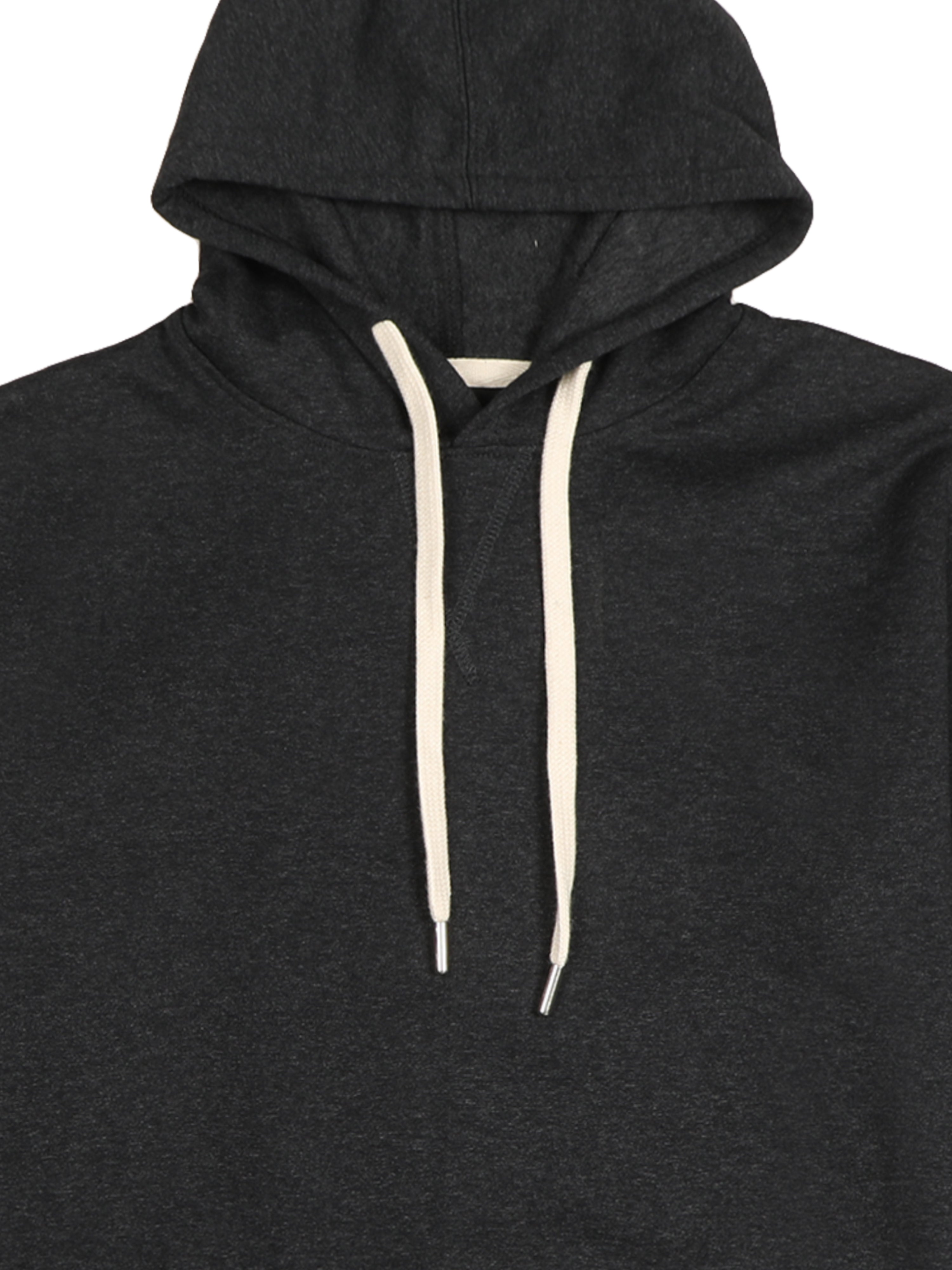 Alfaq Charcoal Melange Solid Hoodie