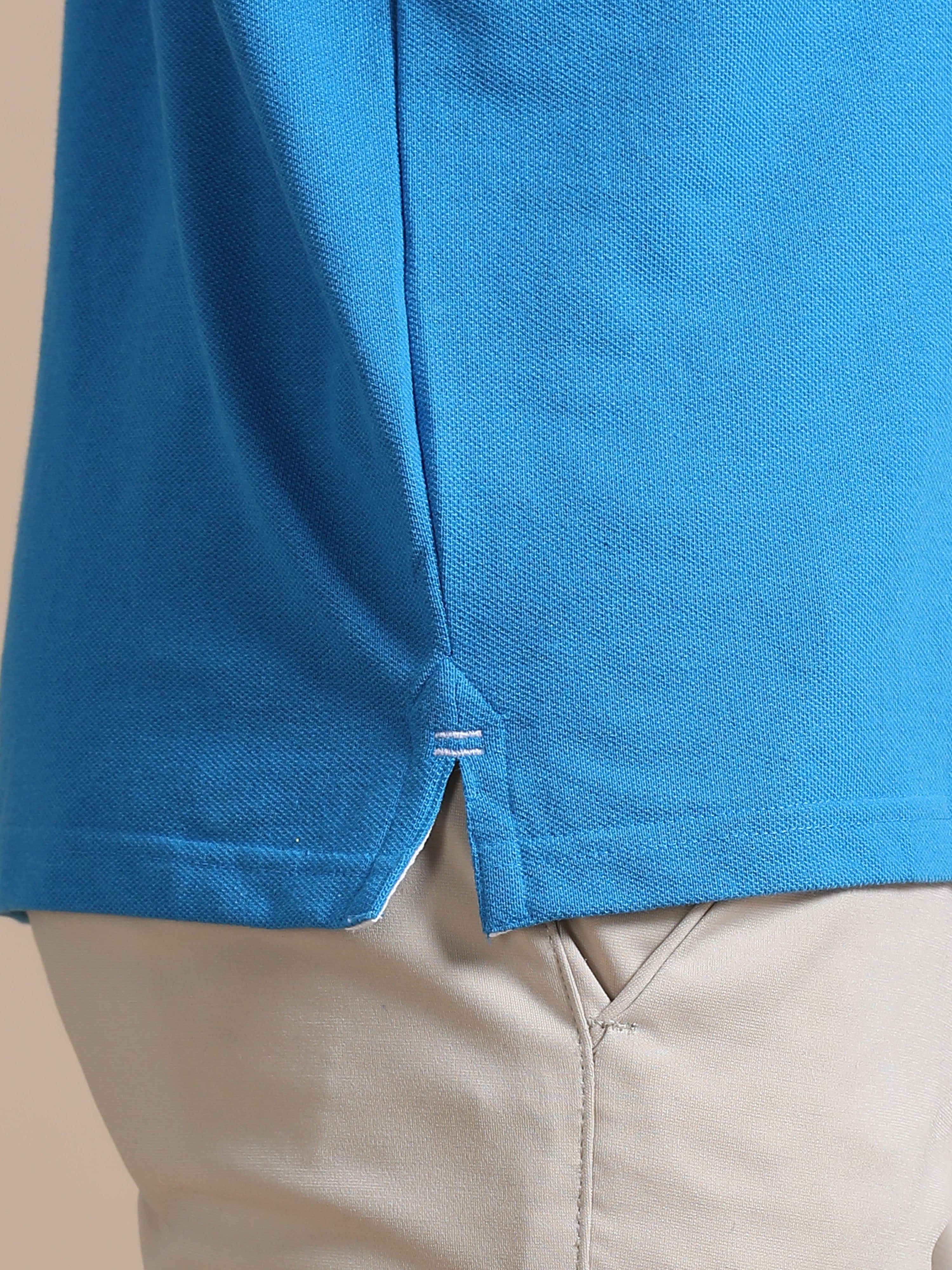 Basic Aqua Blue Polo Tshirt