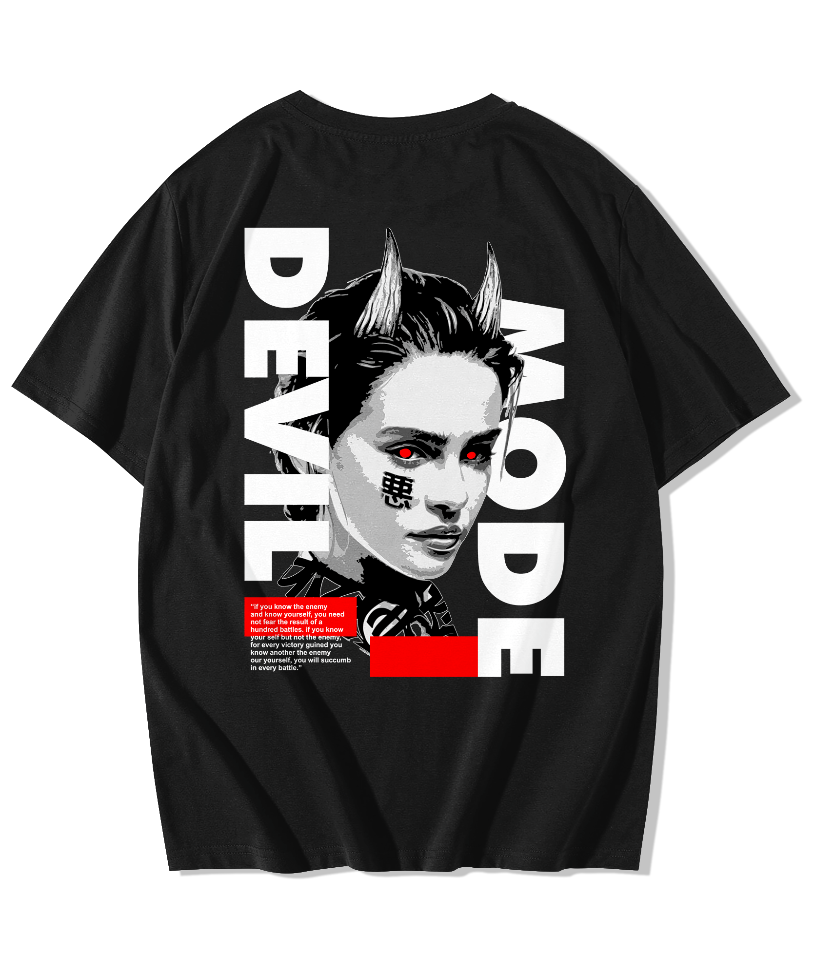 Alfaq Devil Mode Oversized T-Shirt - Alfaq