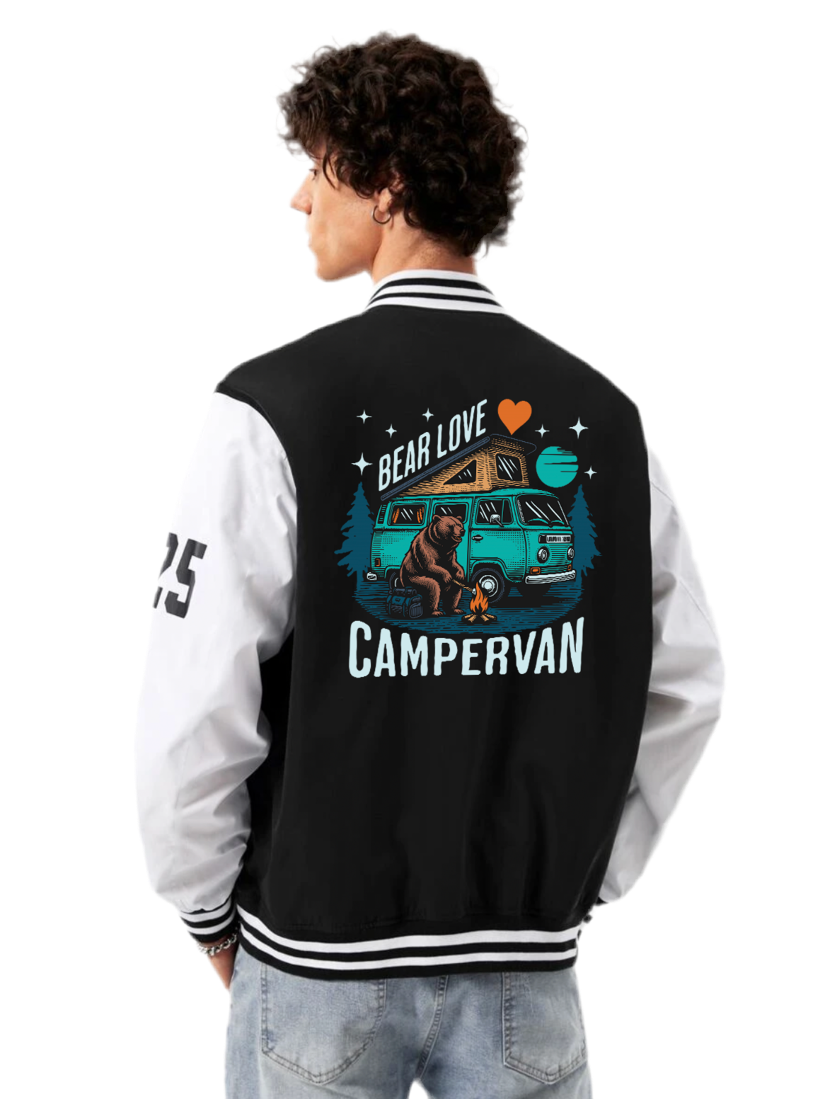 Alfaq Bear Love Varsity Jacket