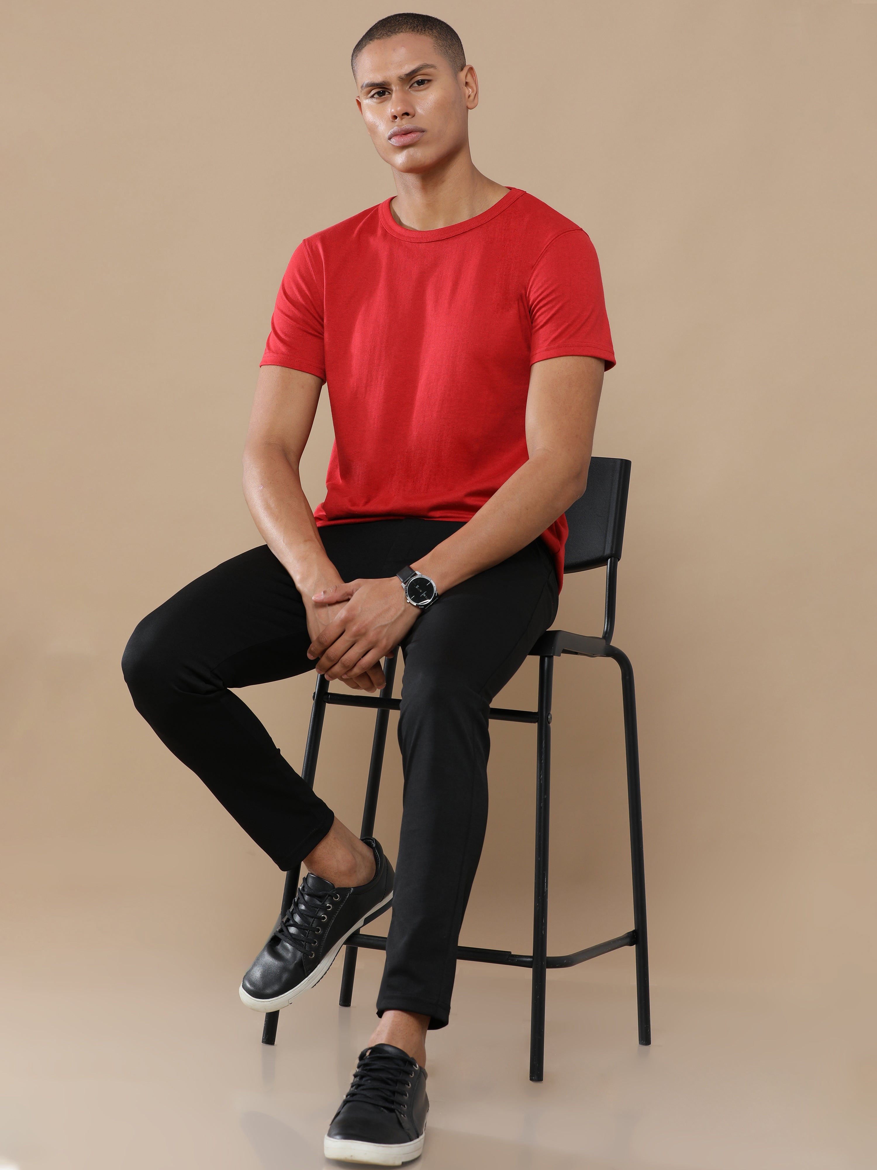 Alfaq Basic Sustinable Red Tshirt