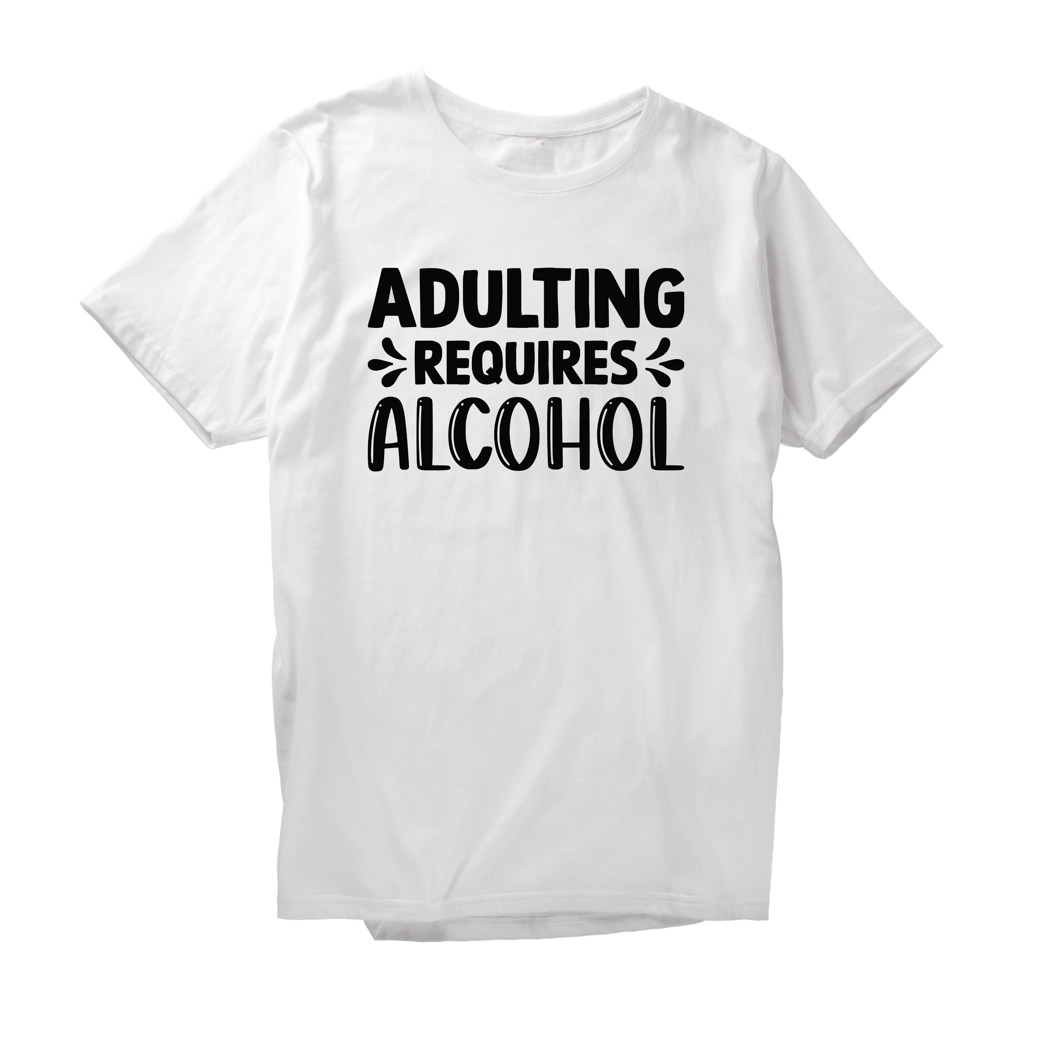 Alfaq Adulting Requires Alcohol T-Shirt