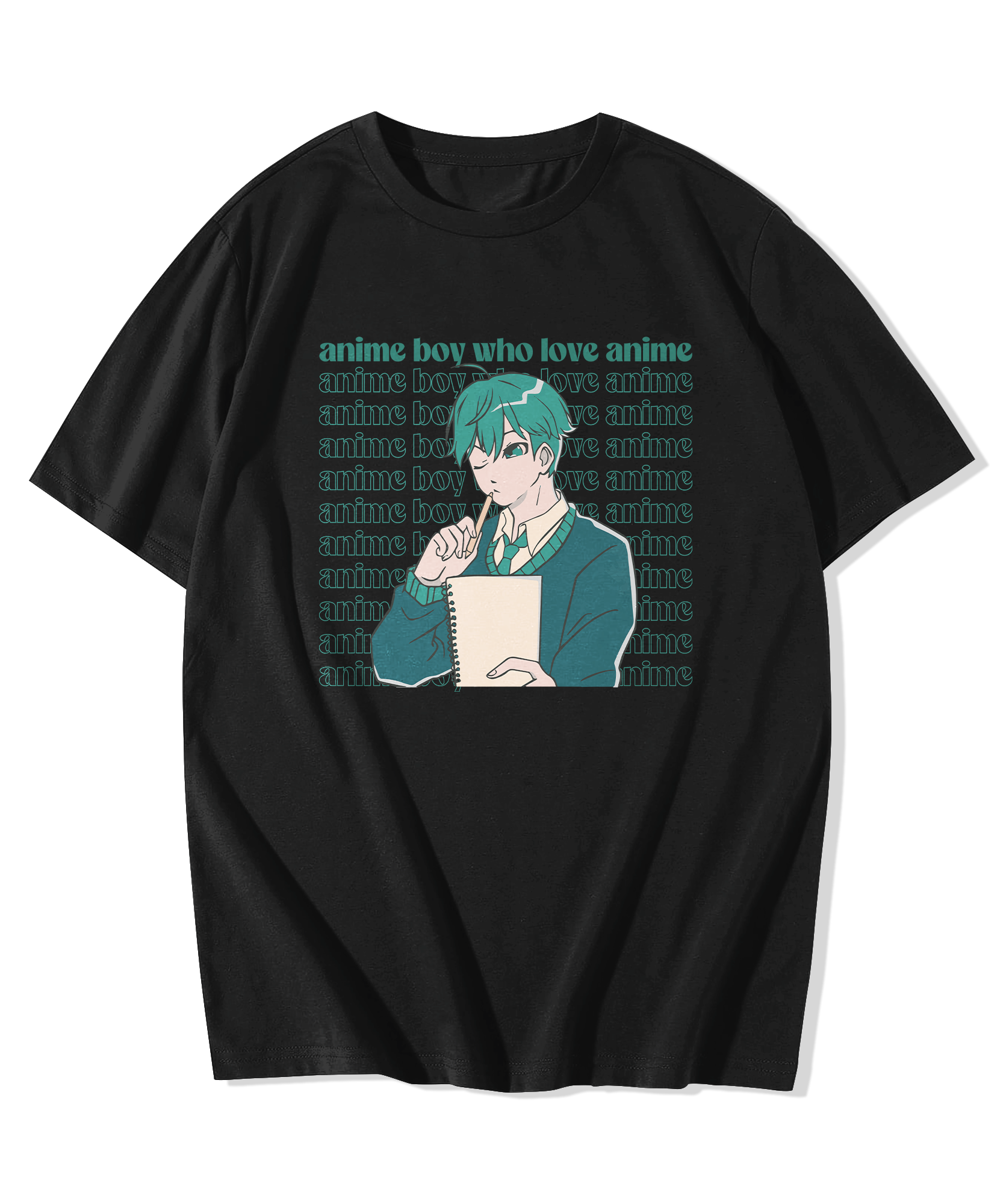 Alfaq Printed Black T-shirt