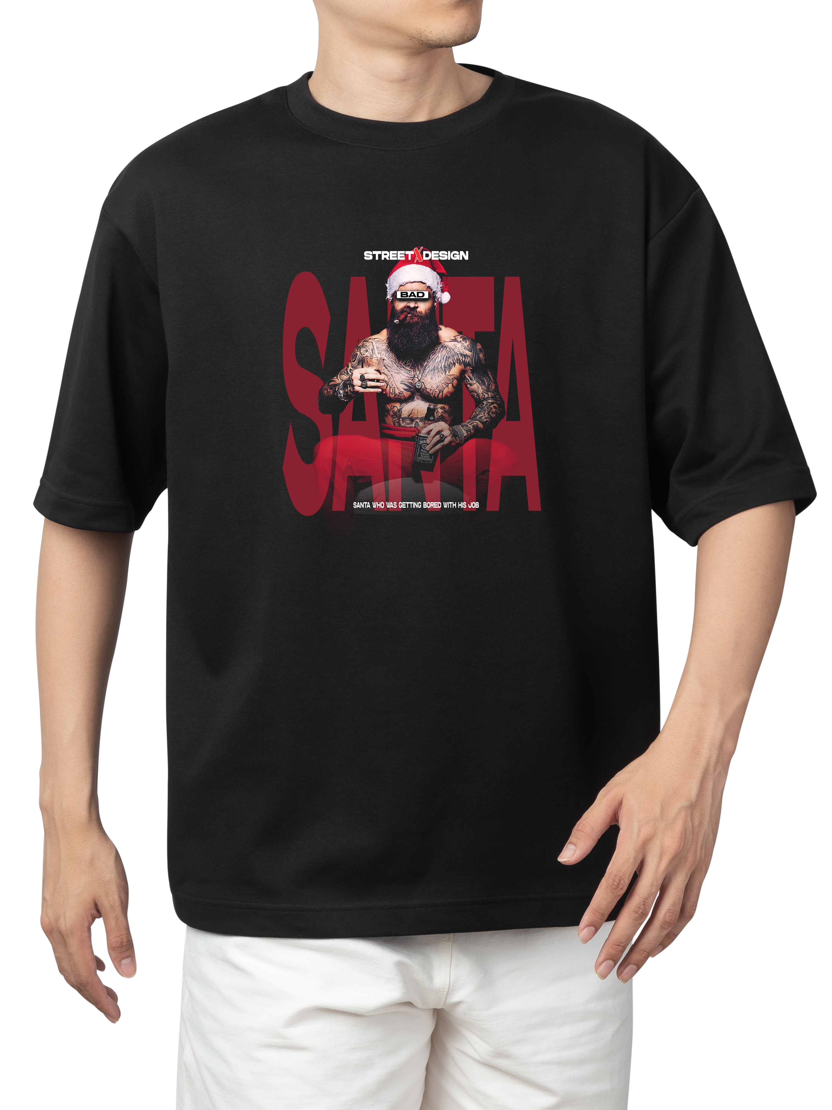 Bad Santa Oversized T-Shirt Under Rs.500 | Alfaq