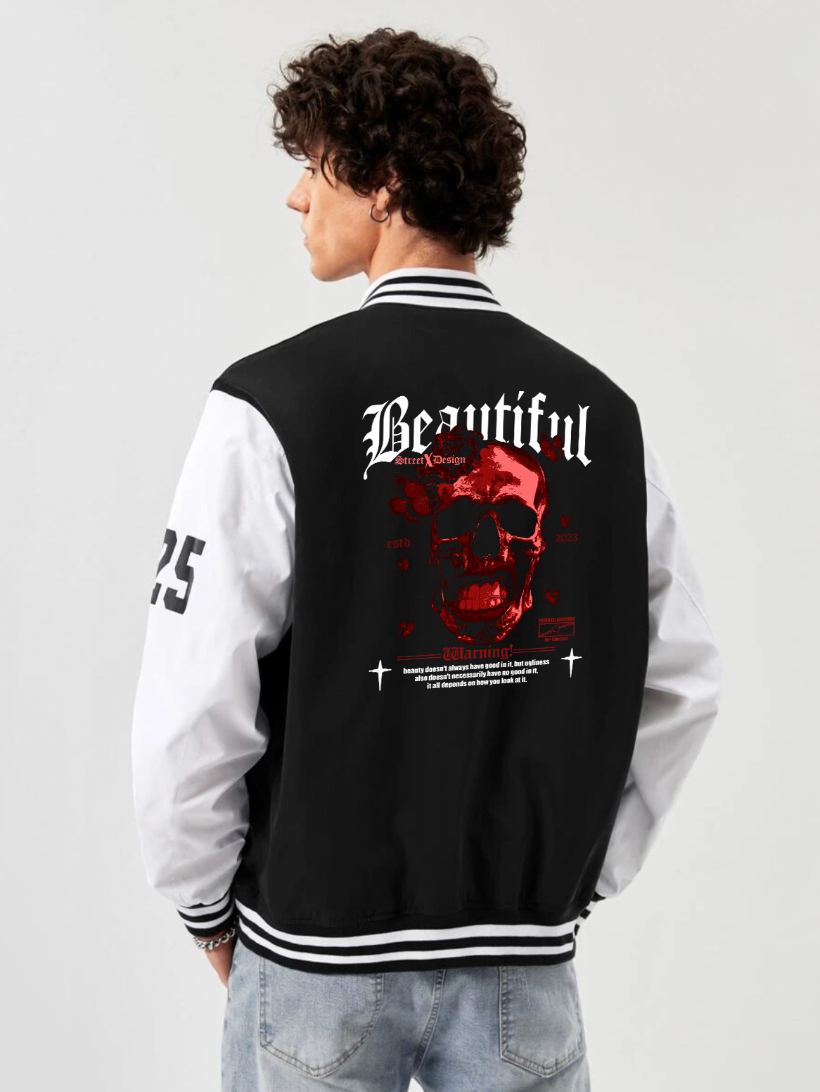 Beautiful printed varsity jacket