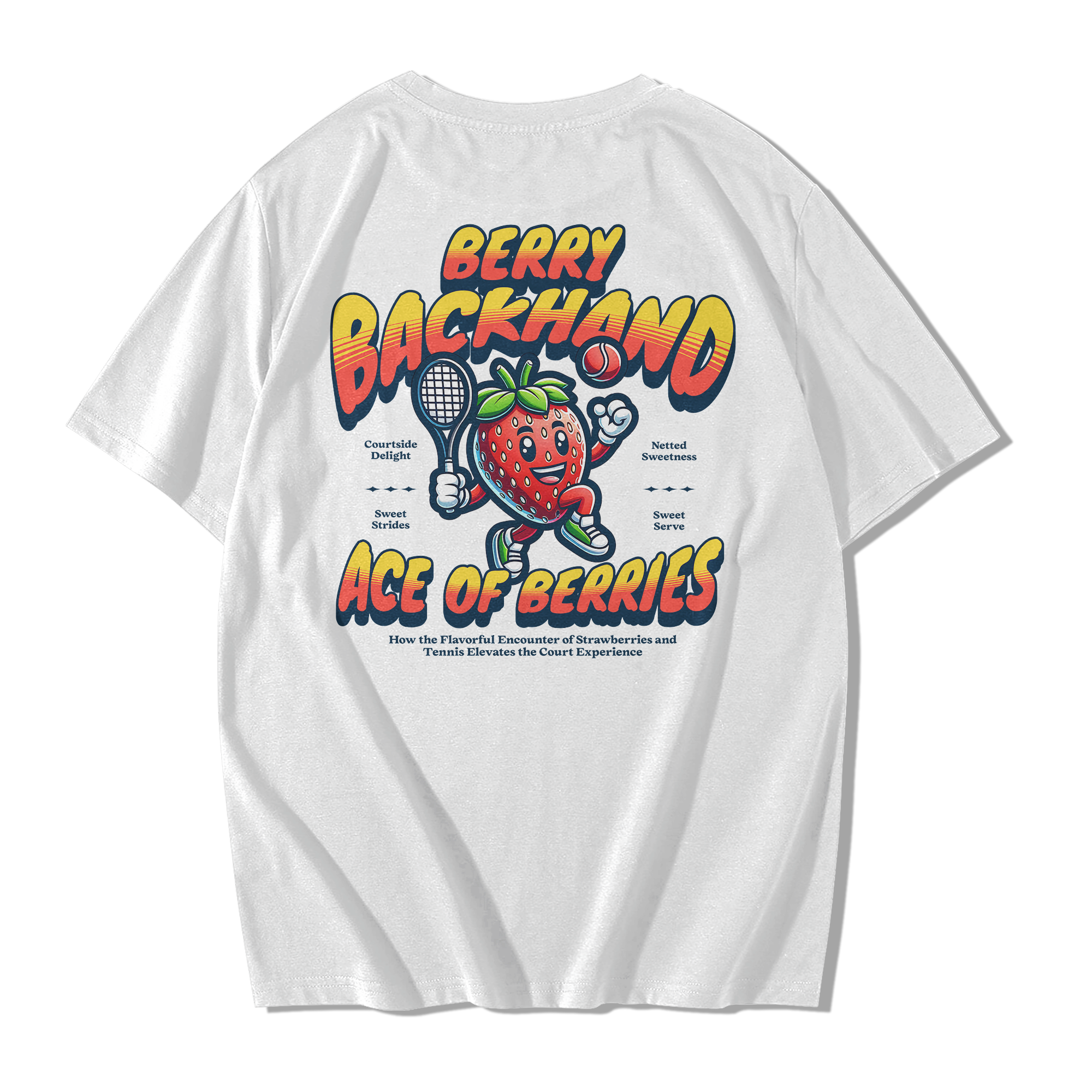 Alfaq Berry Backhand Oversized T-Shirt