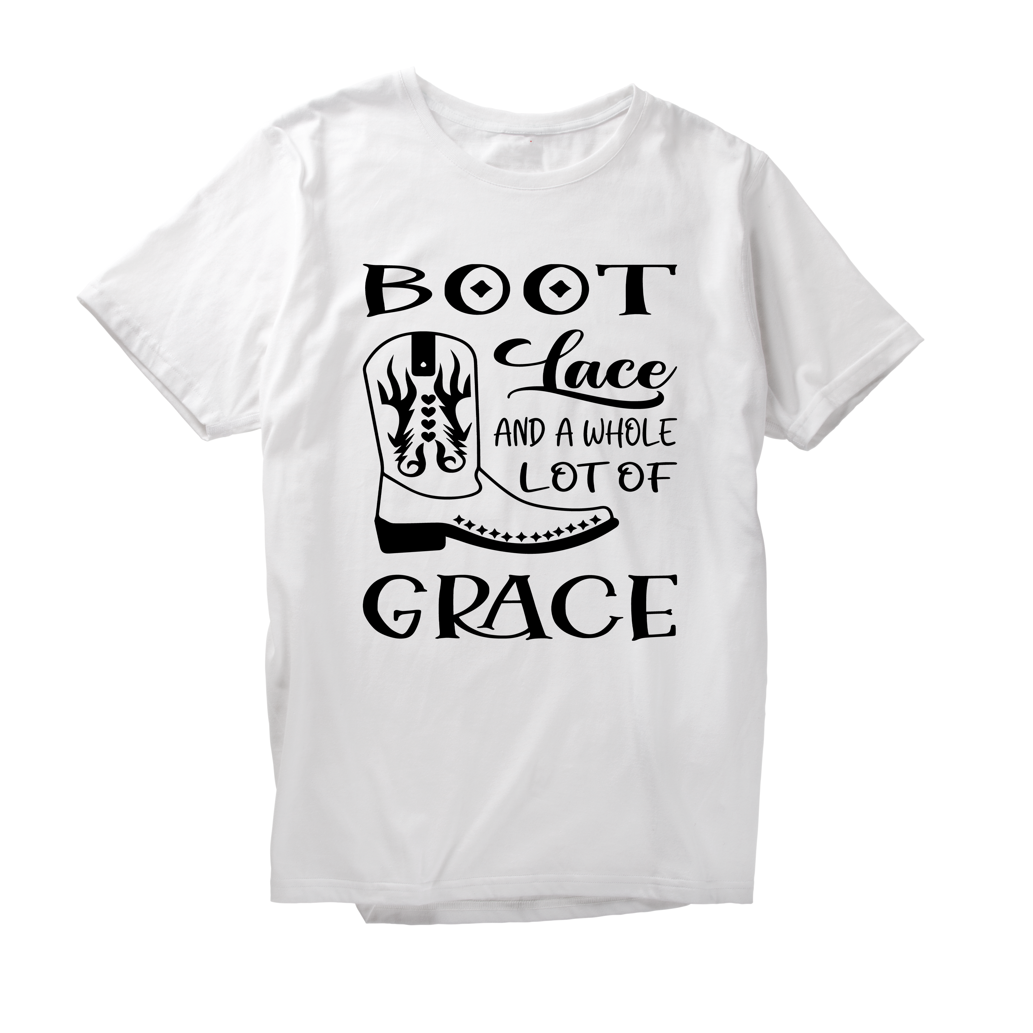 Alfaq Boot lace and a whole lot of grace T-Shirt
