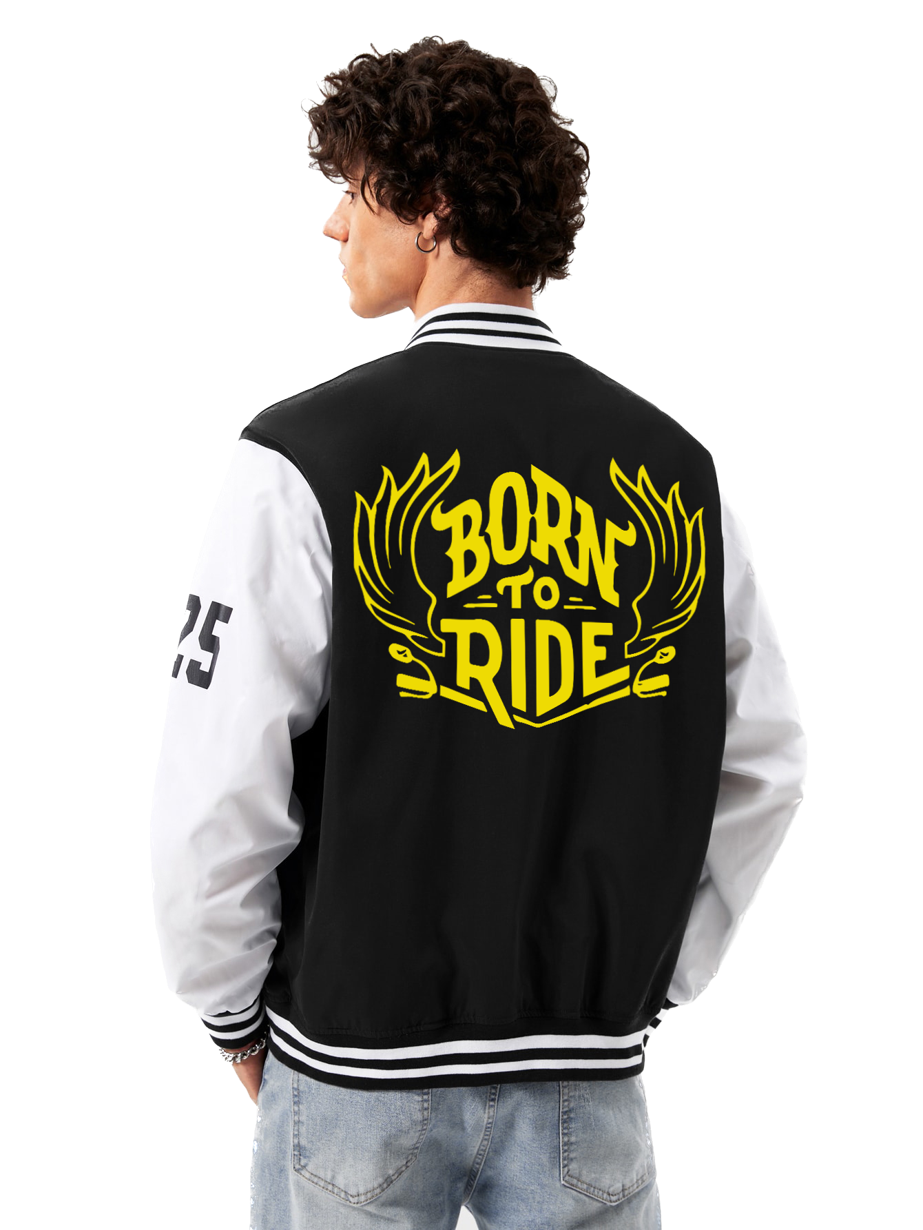 Alfaq Born To Ride Varsity 2 Jacket