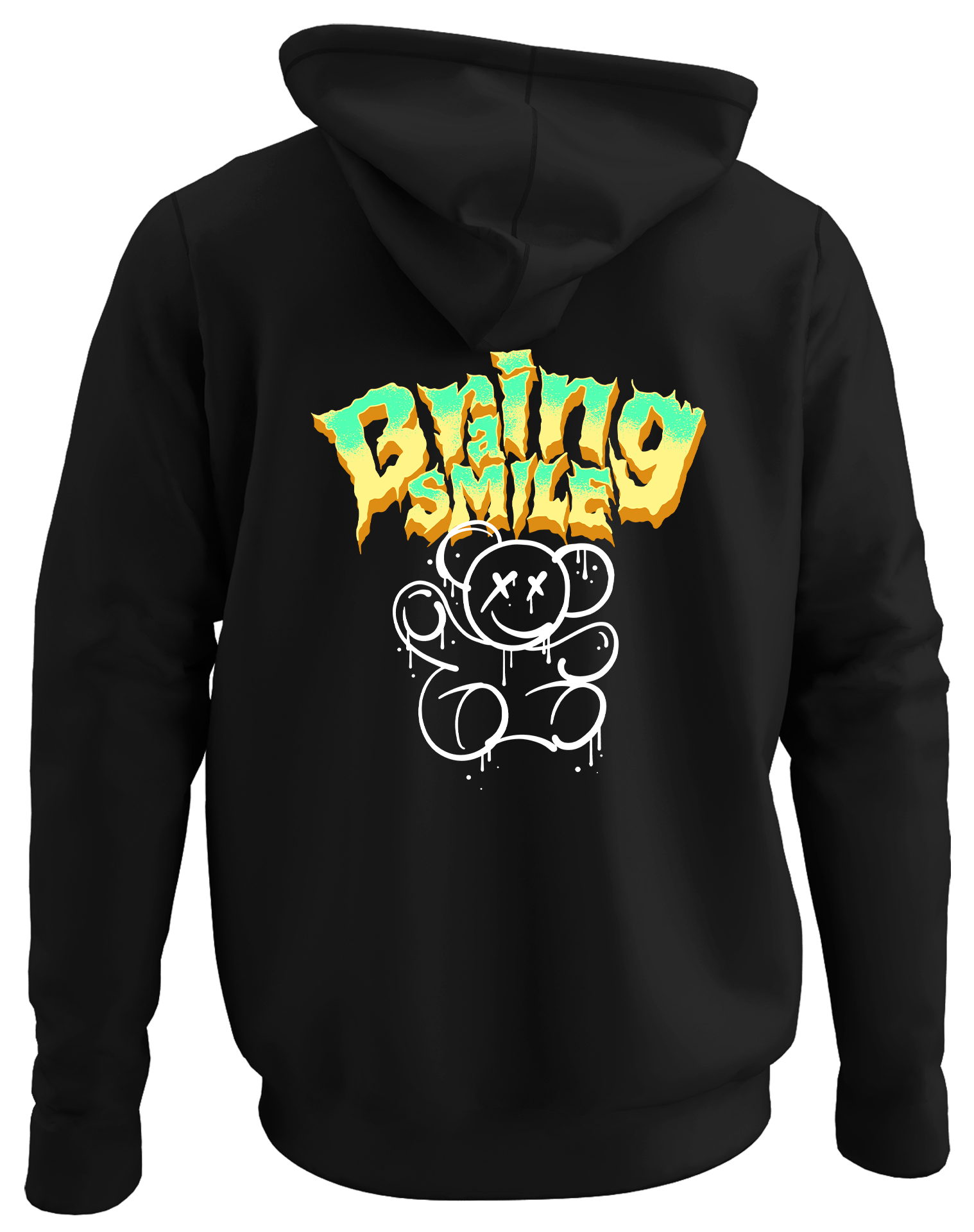 Alfaq Braing Smlie bear hoodie