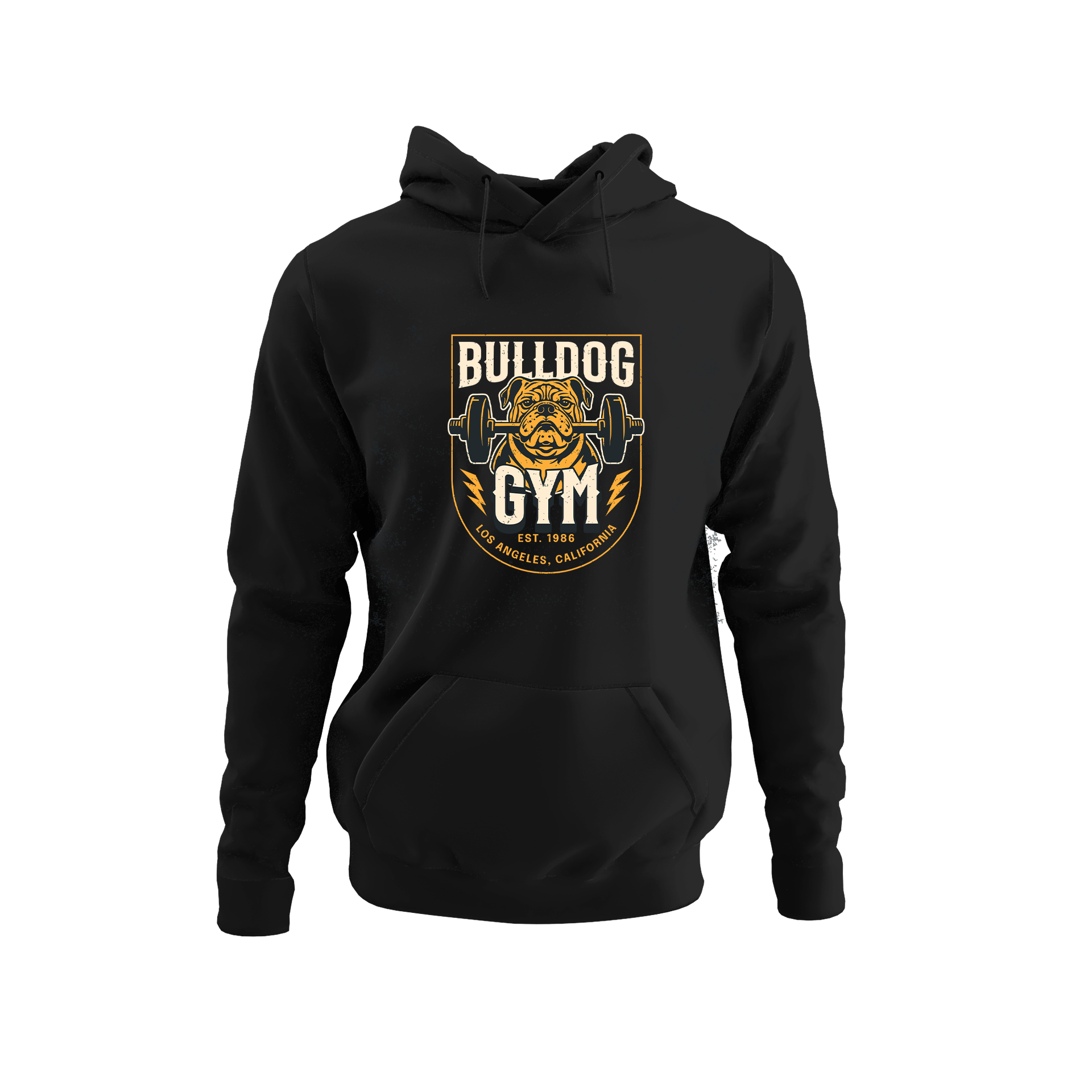 Alfaq Bulldog Gym Logo Hoodie