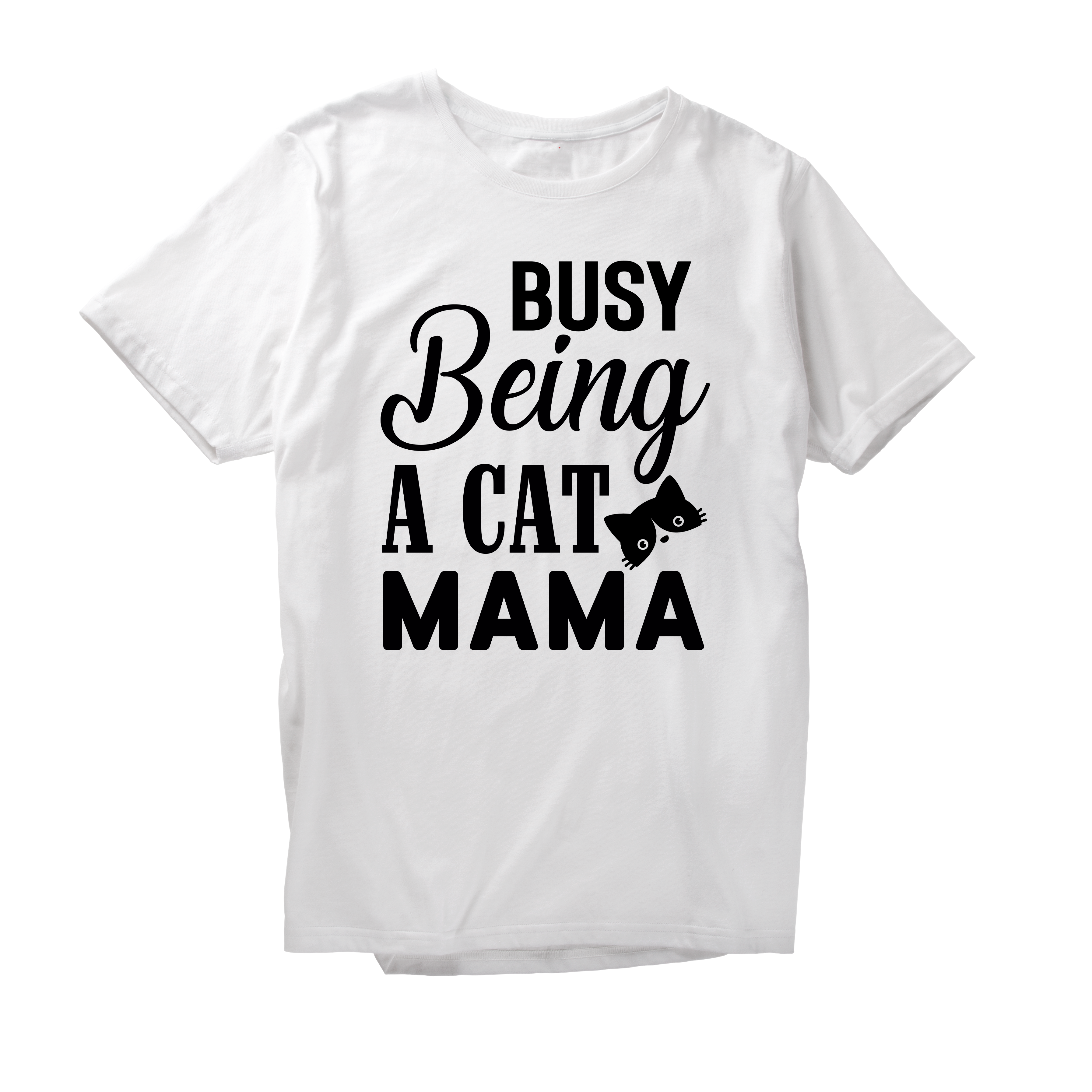 Alfaq Busy Being A Cat Mama T-Shirt