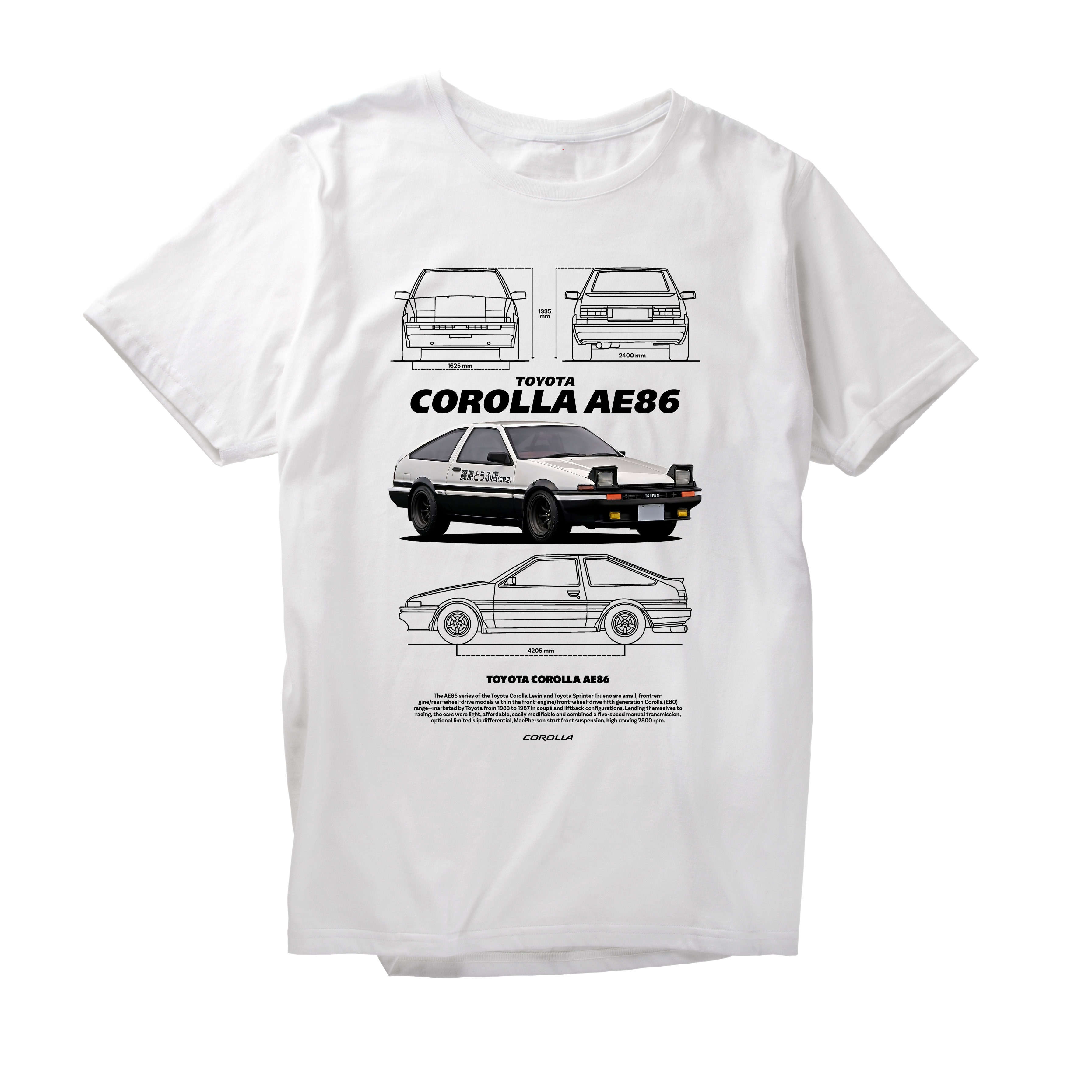 Alfaq COROLLA AE86 INITIAL D 1 T-Shirt