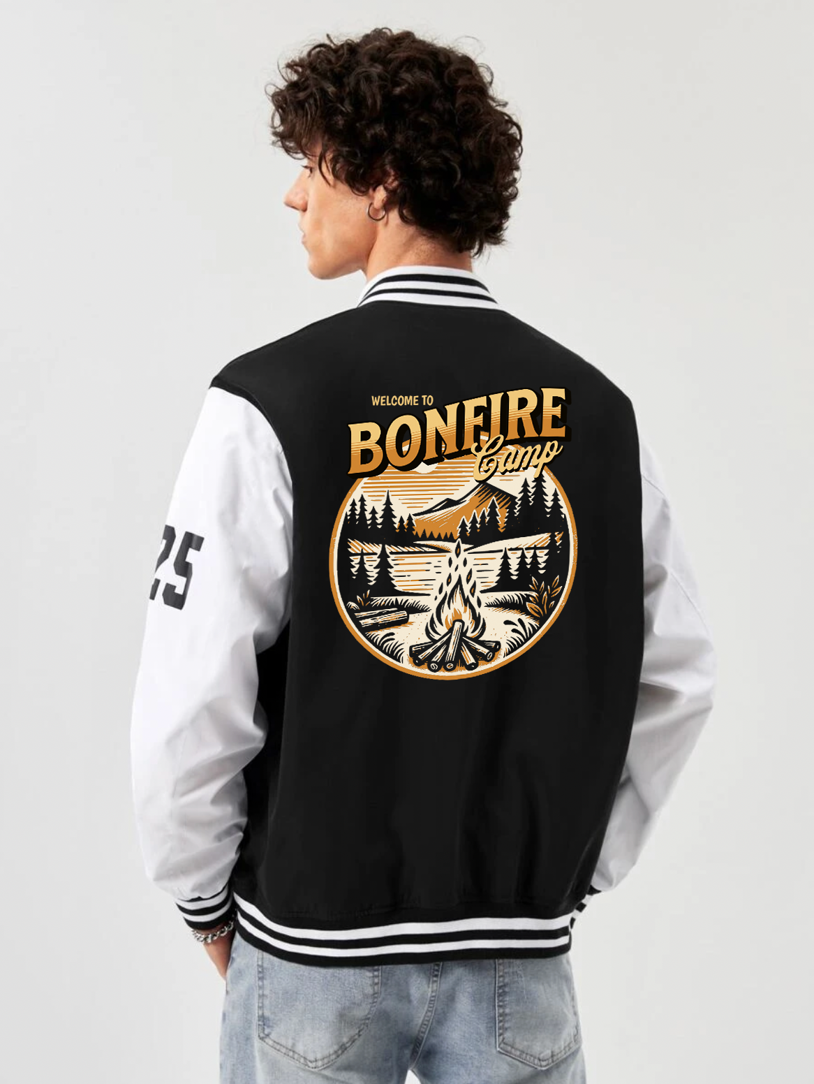 Camp Bonfire Varsity Jacket