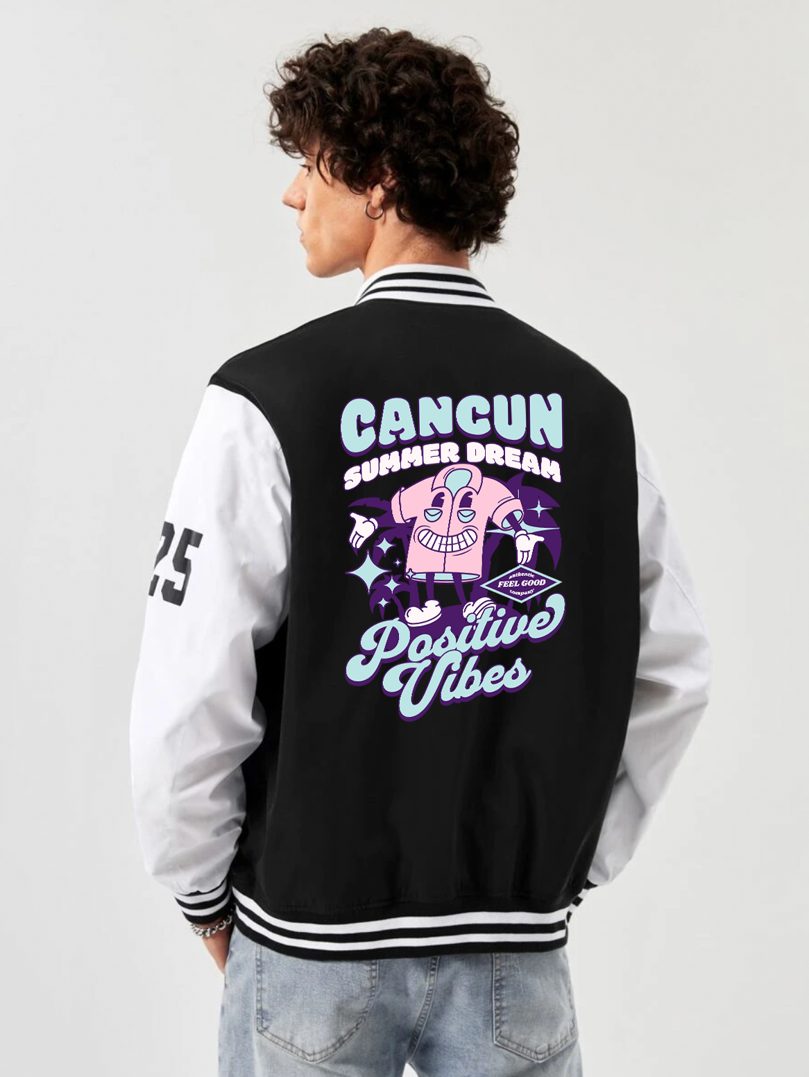 Cancun Summer Dream Varsity Jacket