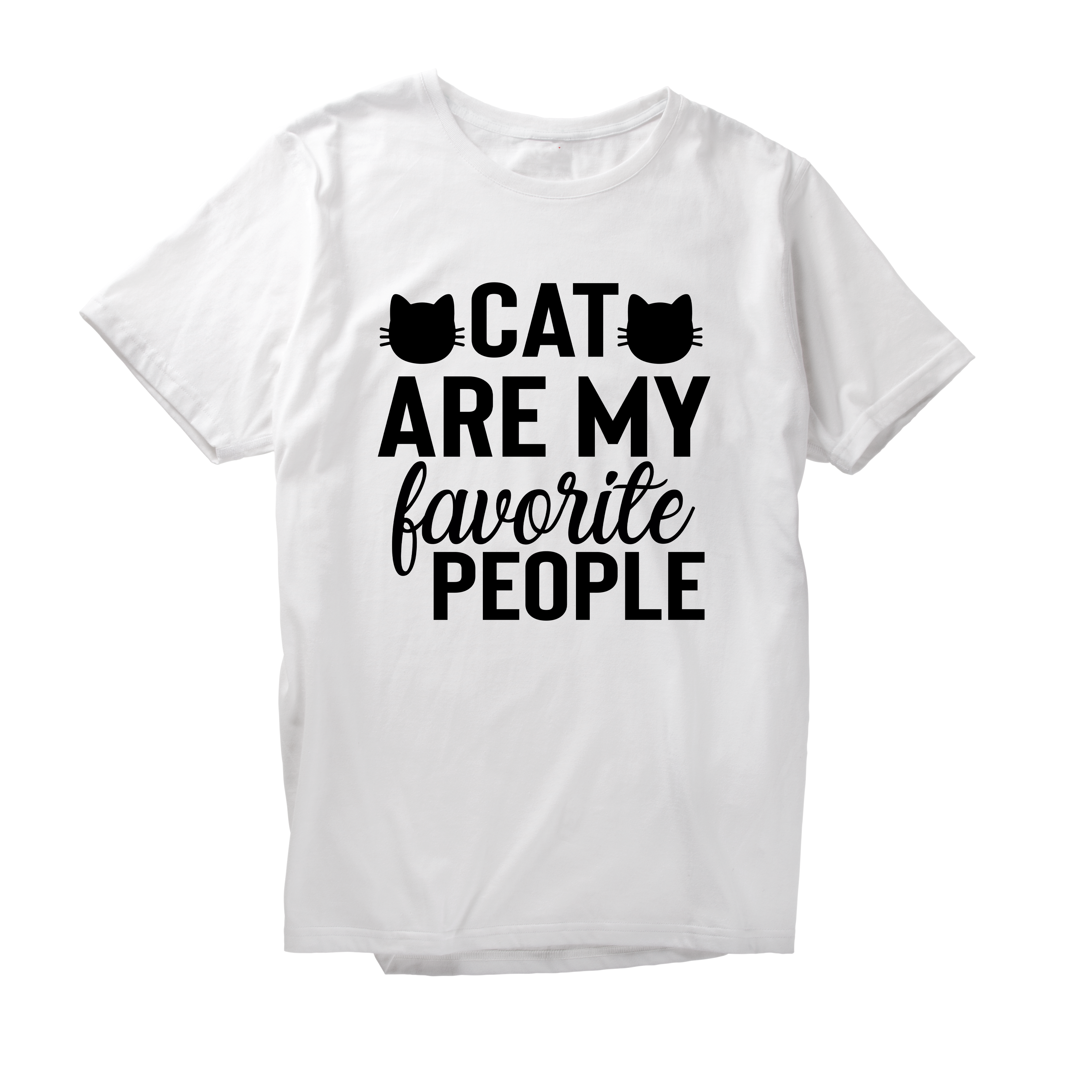 Alfaq Cat Are My Favorite People T-Shirt