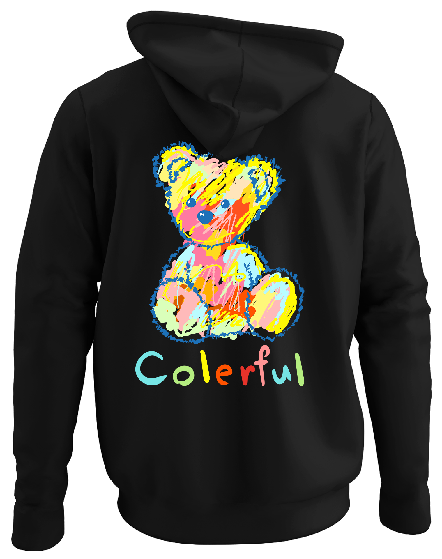Alfaq Colerful bear hoodie