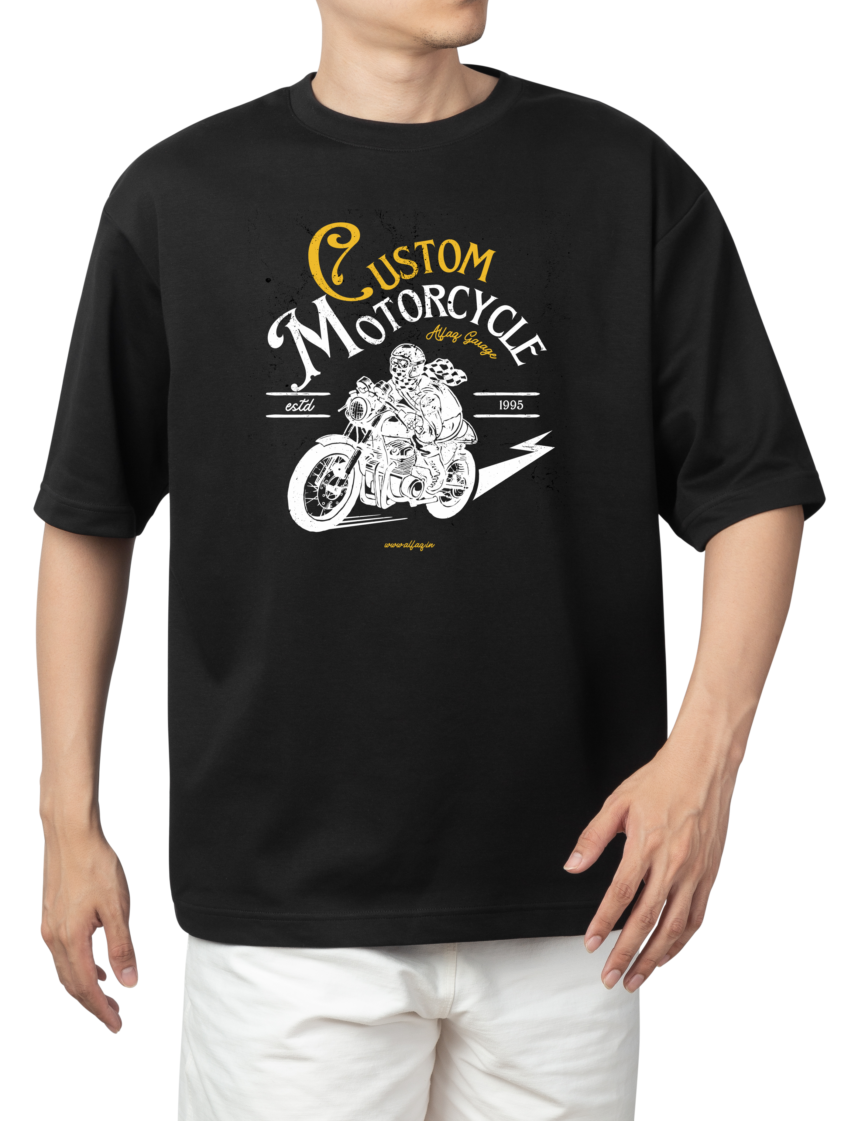 Alfaq Custom City Motorcycle Oversized T-shirt