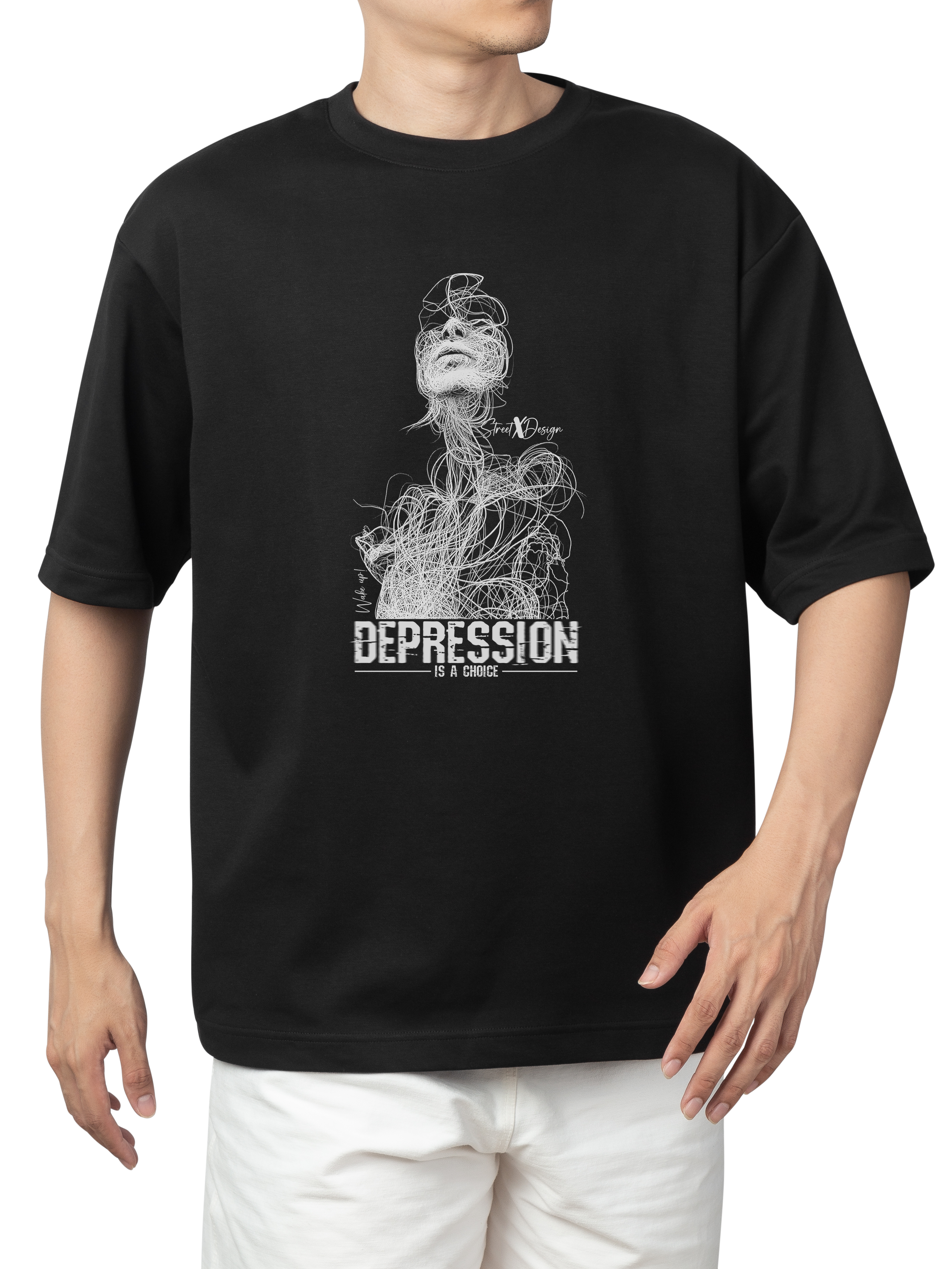 Alfaq Depression Oversized T-shirt