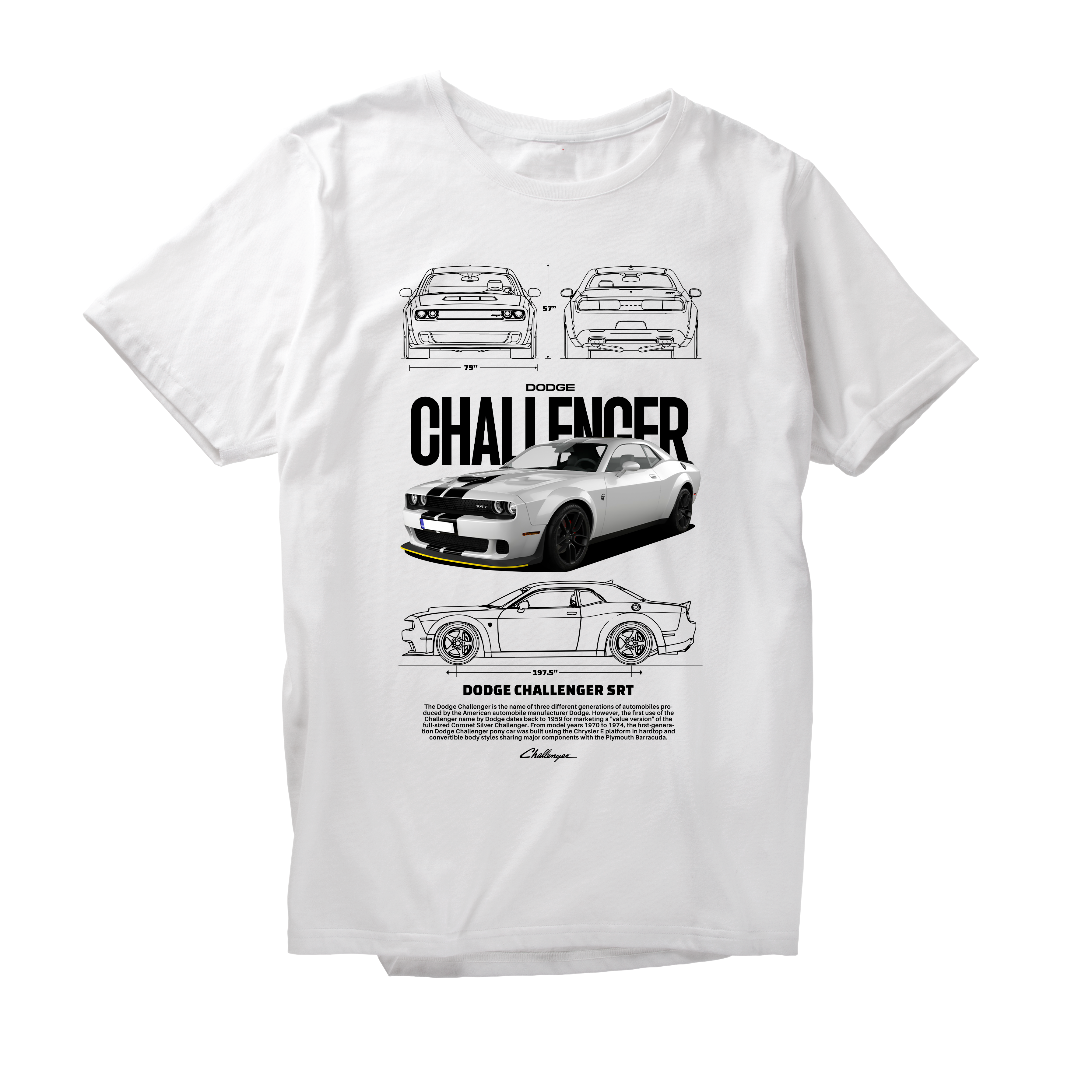 Alfaq DODGE CHALLENGER 2 T-Shirt