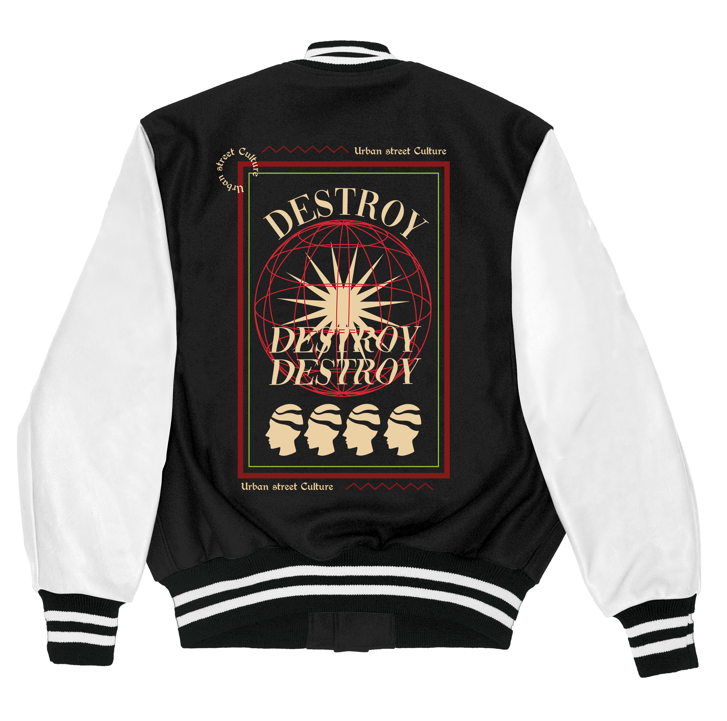 Alfaq Destroy varsity jacket