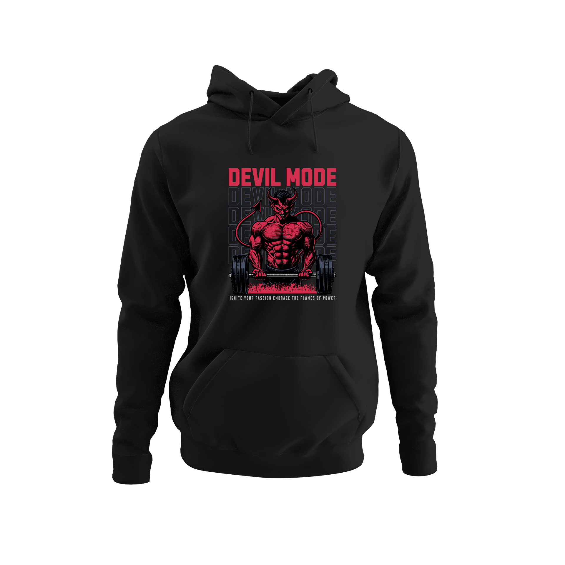 Alfaq Devil mode bodybuilding Hoodie