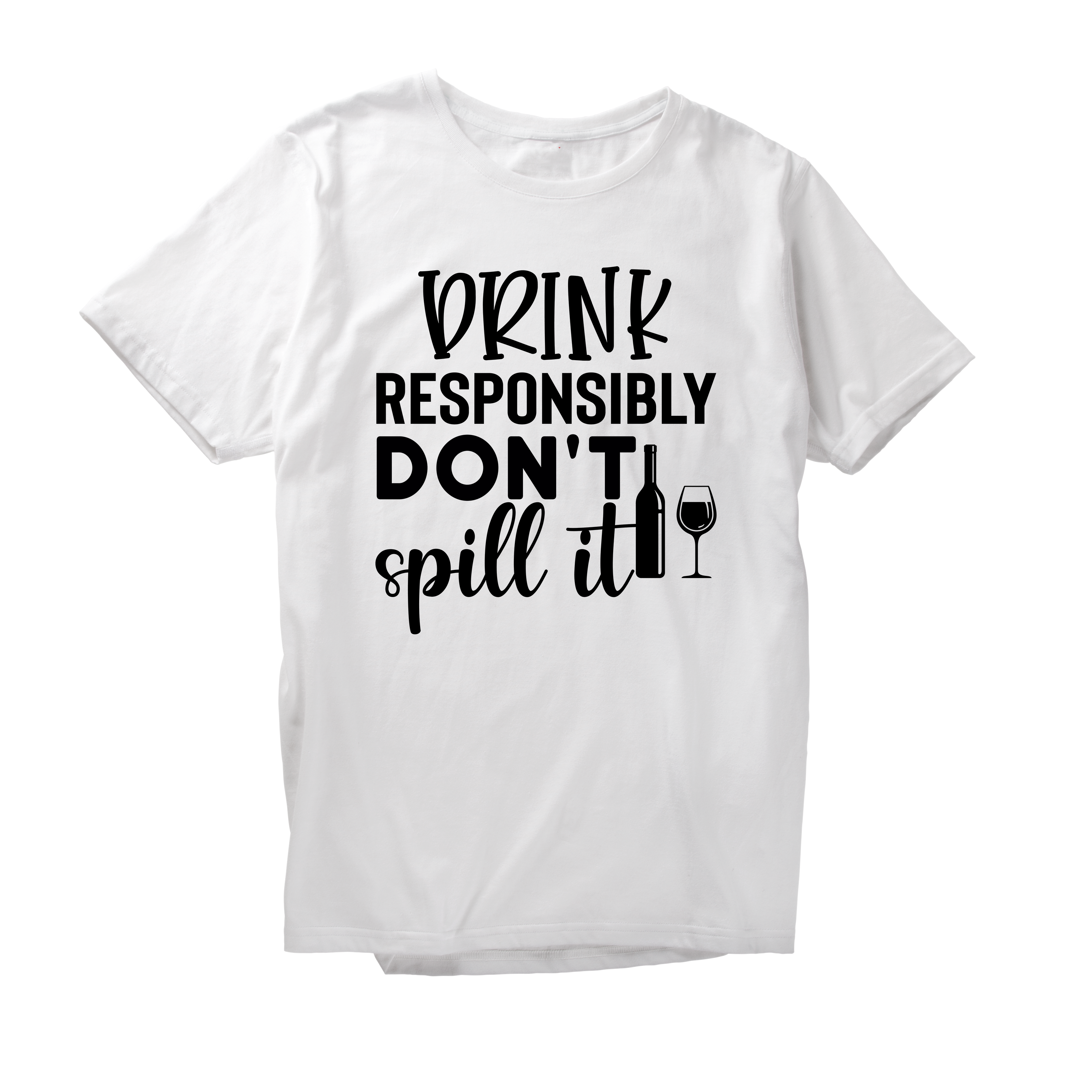 Alfaq Drink Responsibly Don't Spill It T-Shirt