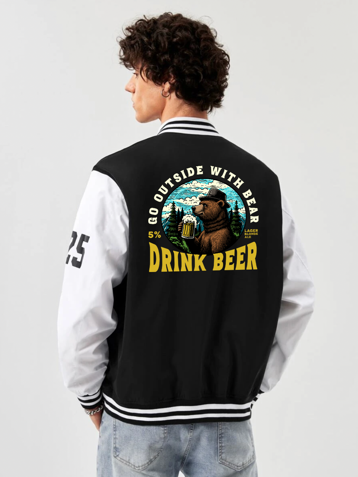  Drink Beer Varsity Jacket