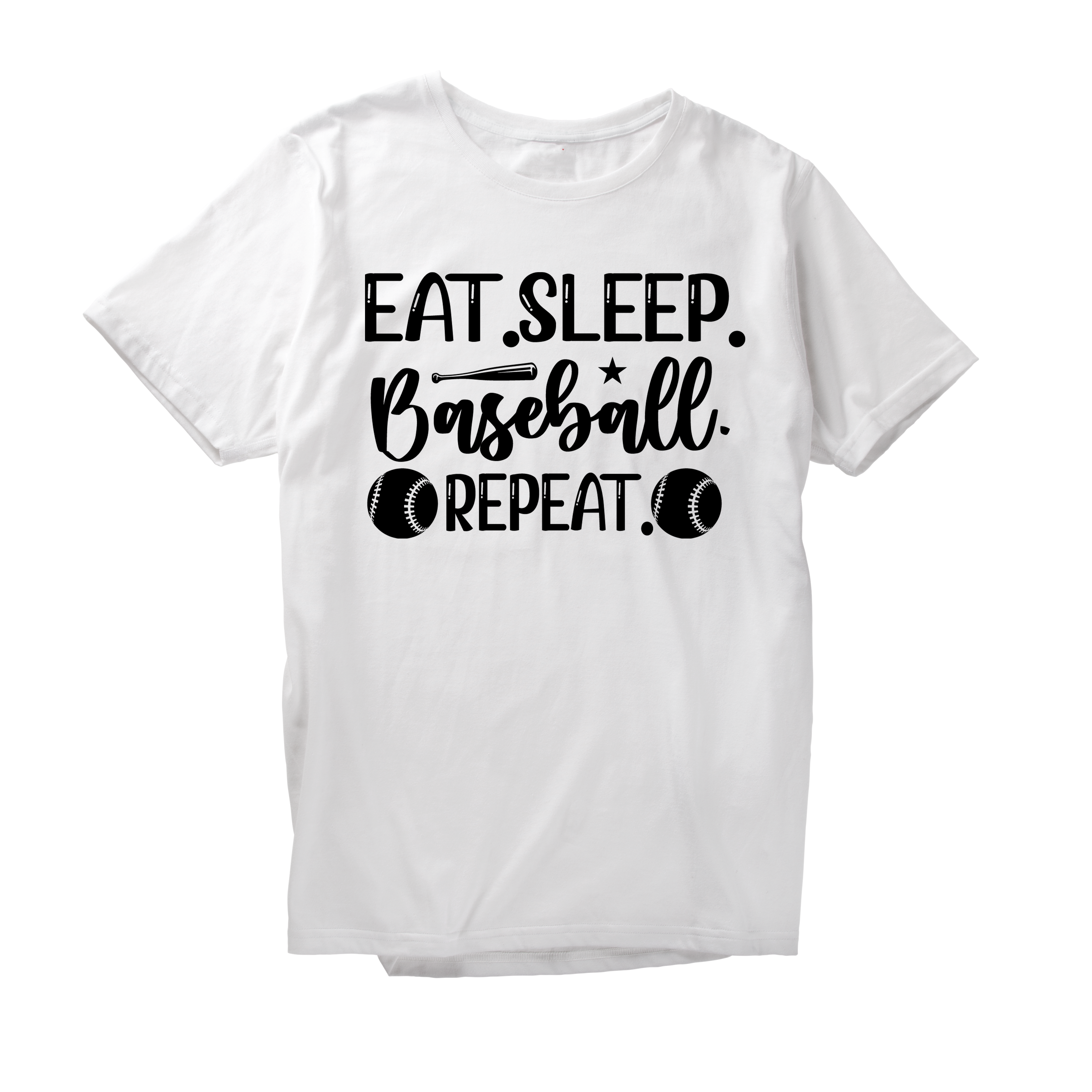 Alfaq Eat sleep beseball repeat T-Shirt