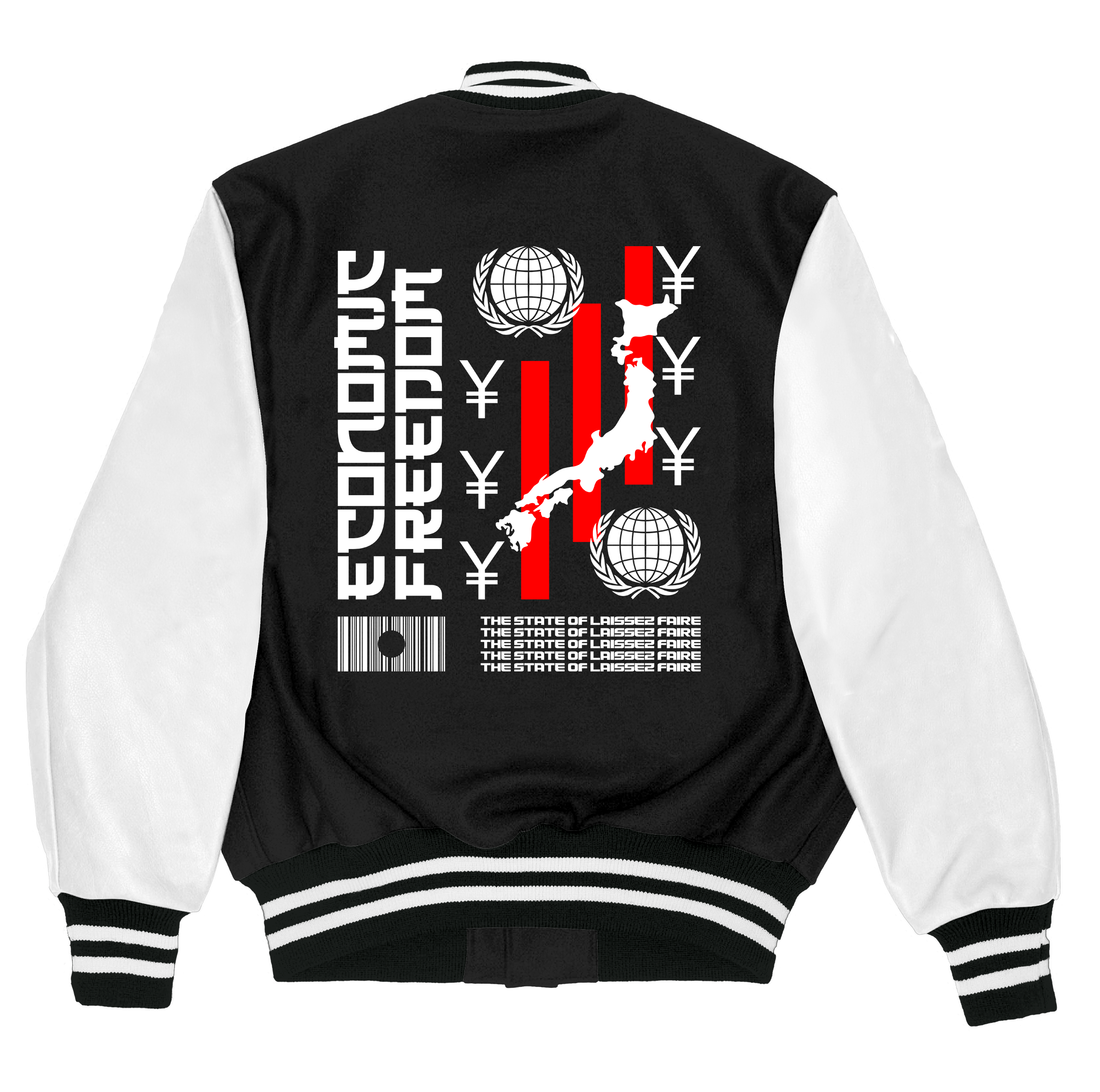 Alfaq Economic Freedom varsity jacket