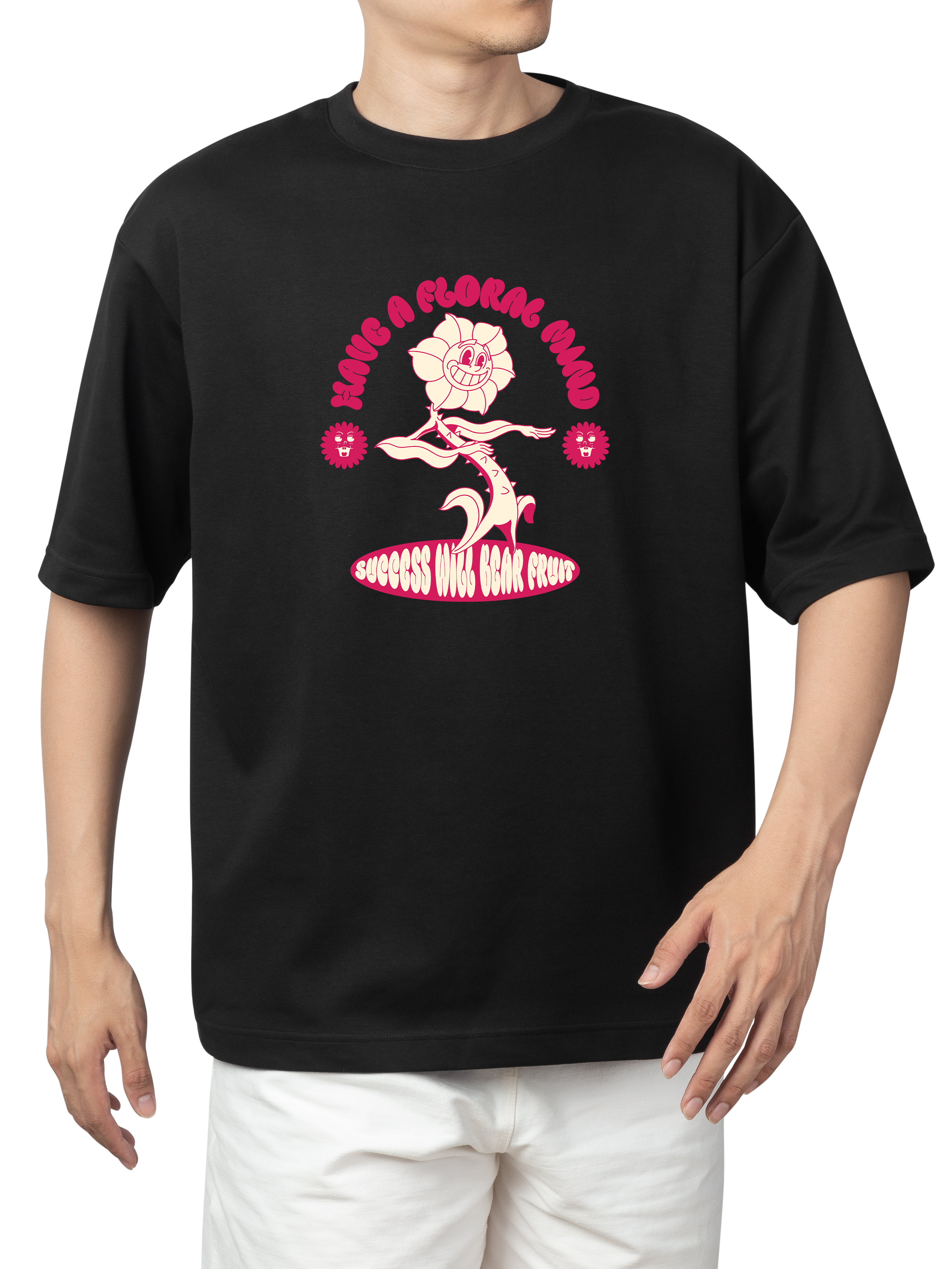 Alfaq Floral Mind Will Bear T-Shirt