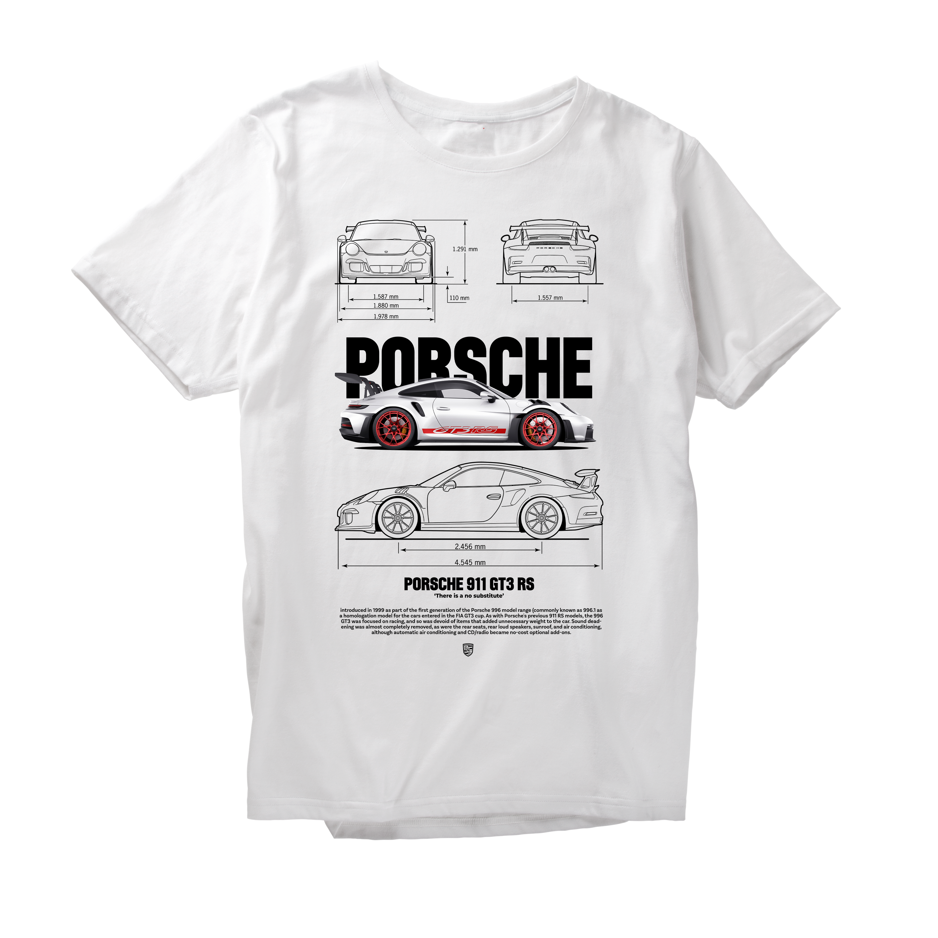 Alfaq GRAY PORSCHE 911 GT3 2023 T-Shirt