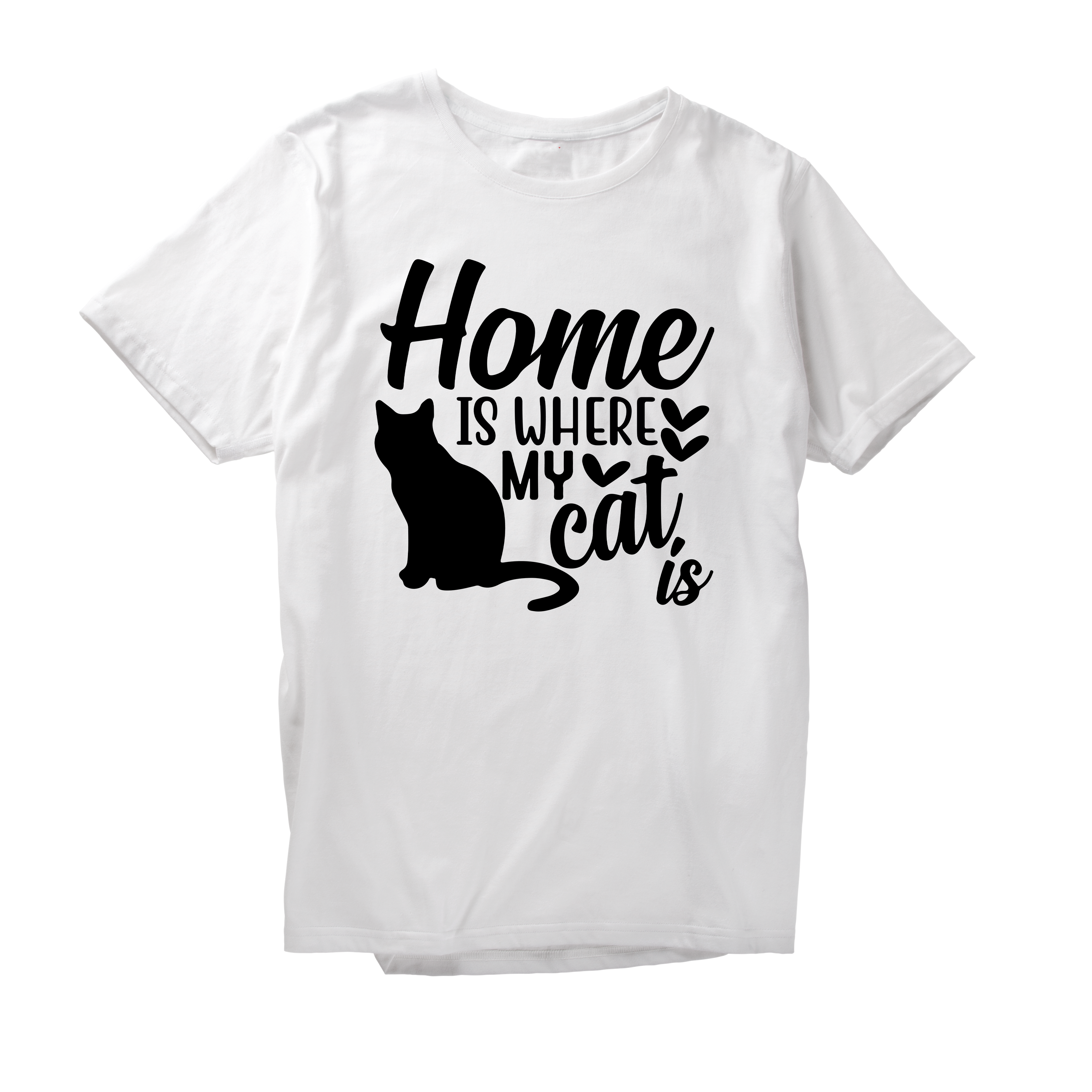 Alfaq Home Is Where My Cat T-Shirt