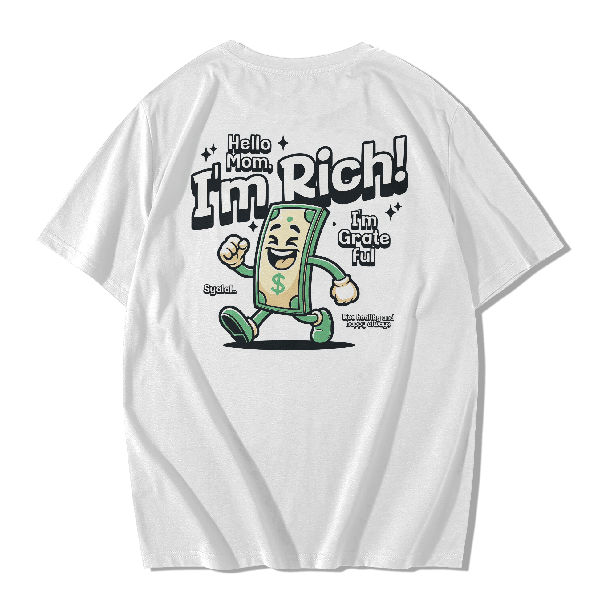 Alfaq I'm Rich Oversized T-Shirt