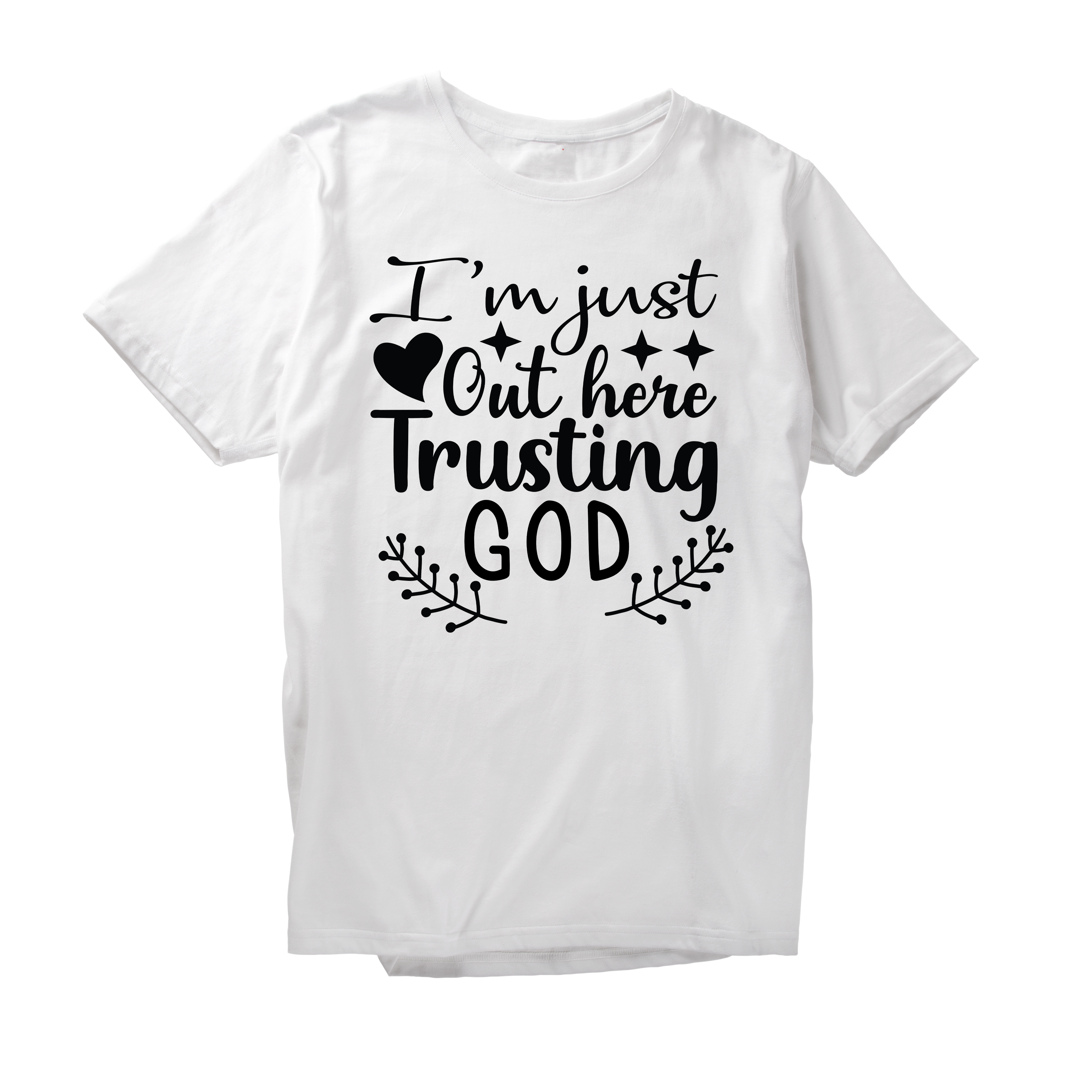 Alfaq I'm just Out here Trusting God T-Shirt