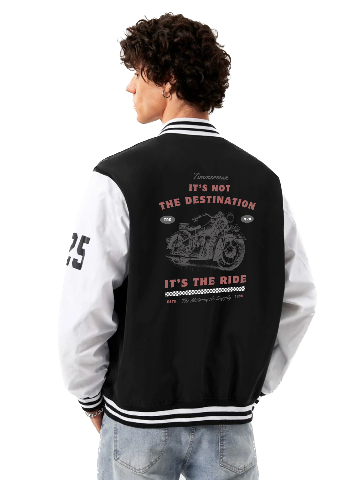 Alfaq It's Not The Destination Varsity Jacket