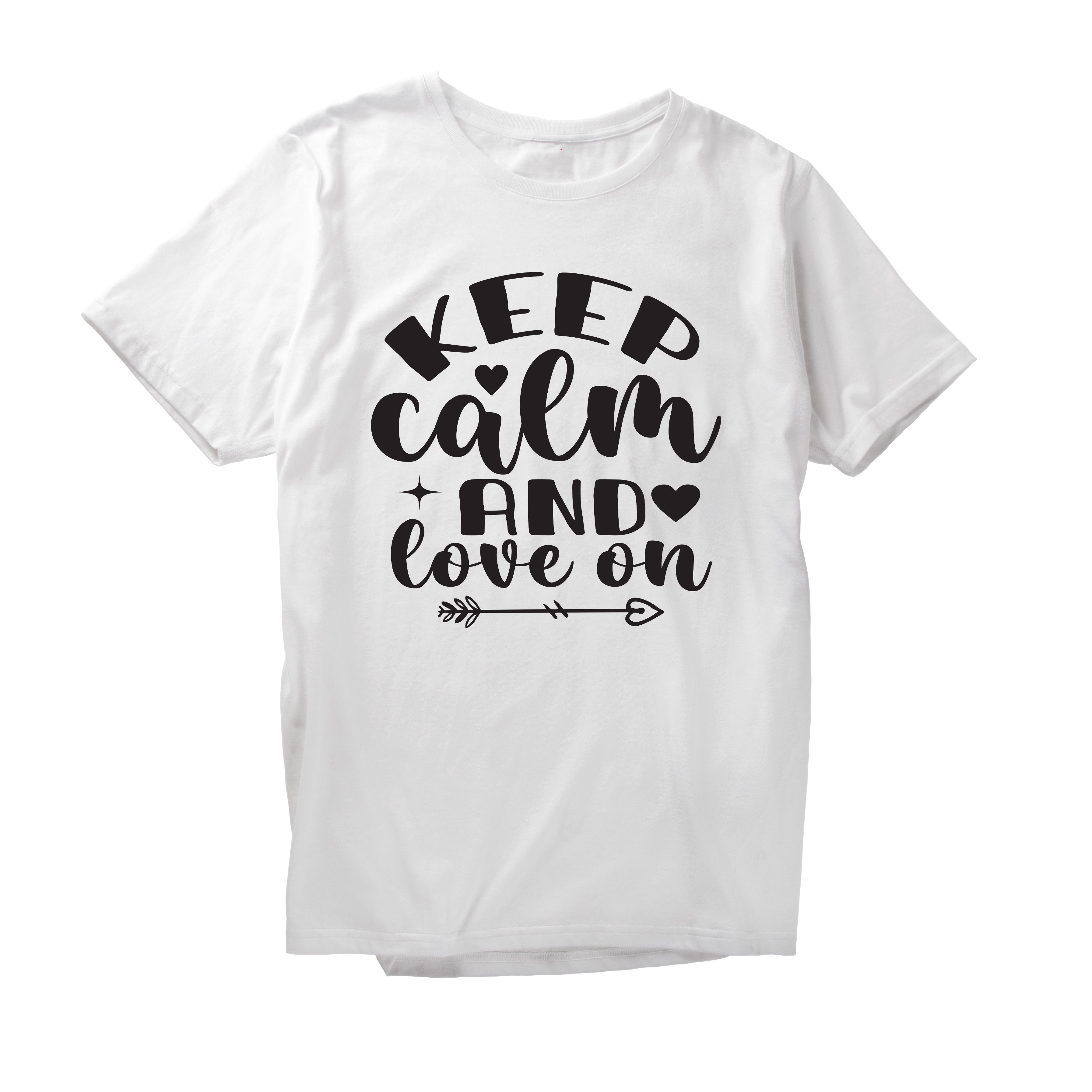 Alfaq Keep calm and love on T-Shirt