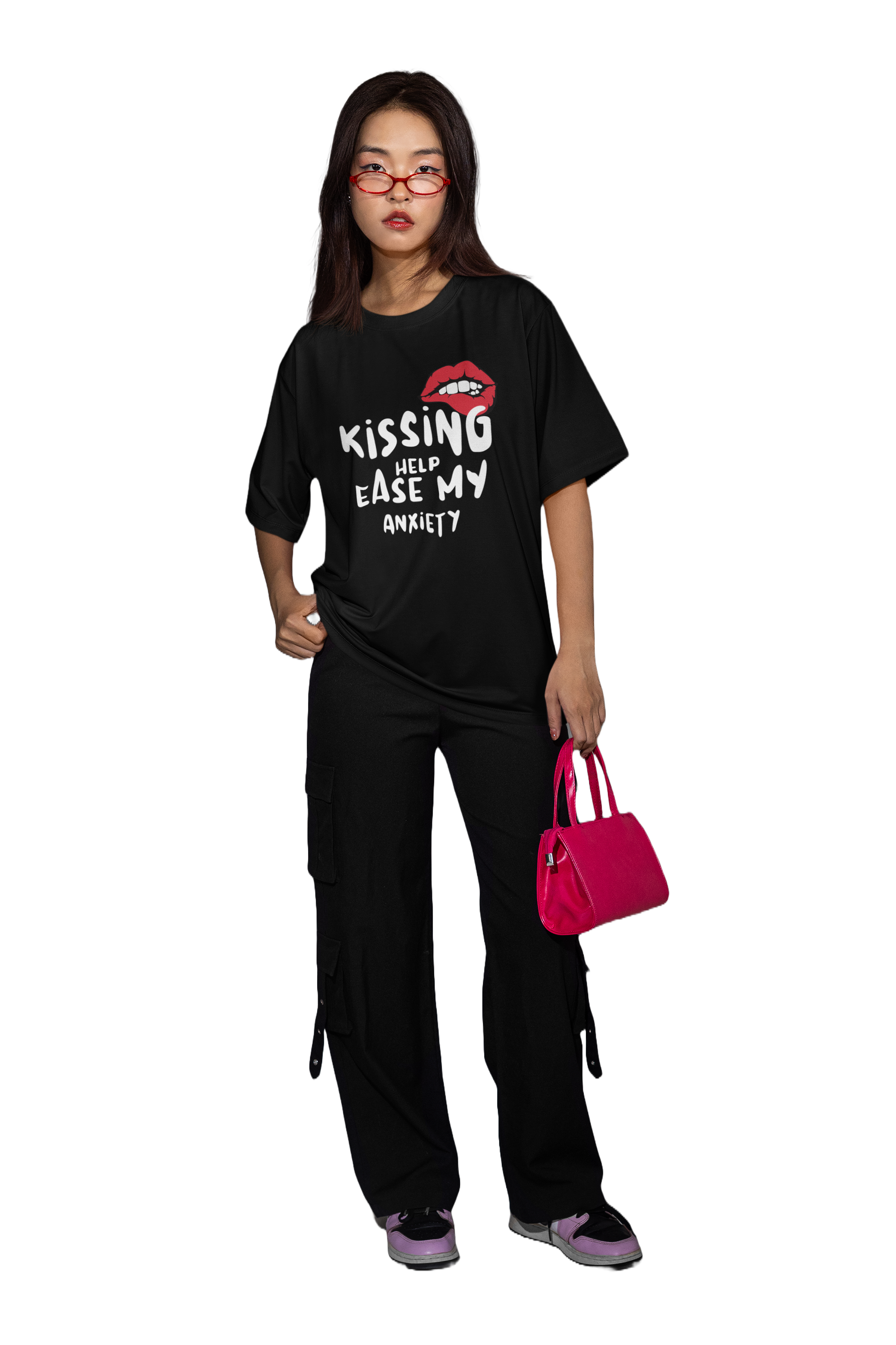 Alfaq Kissing help ease my Anxiety T-Shirt