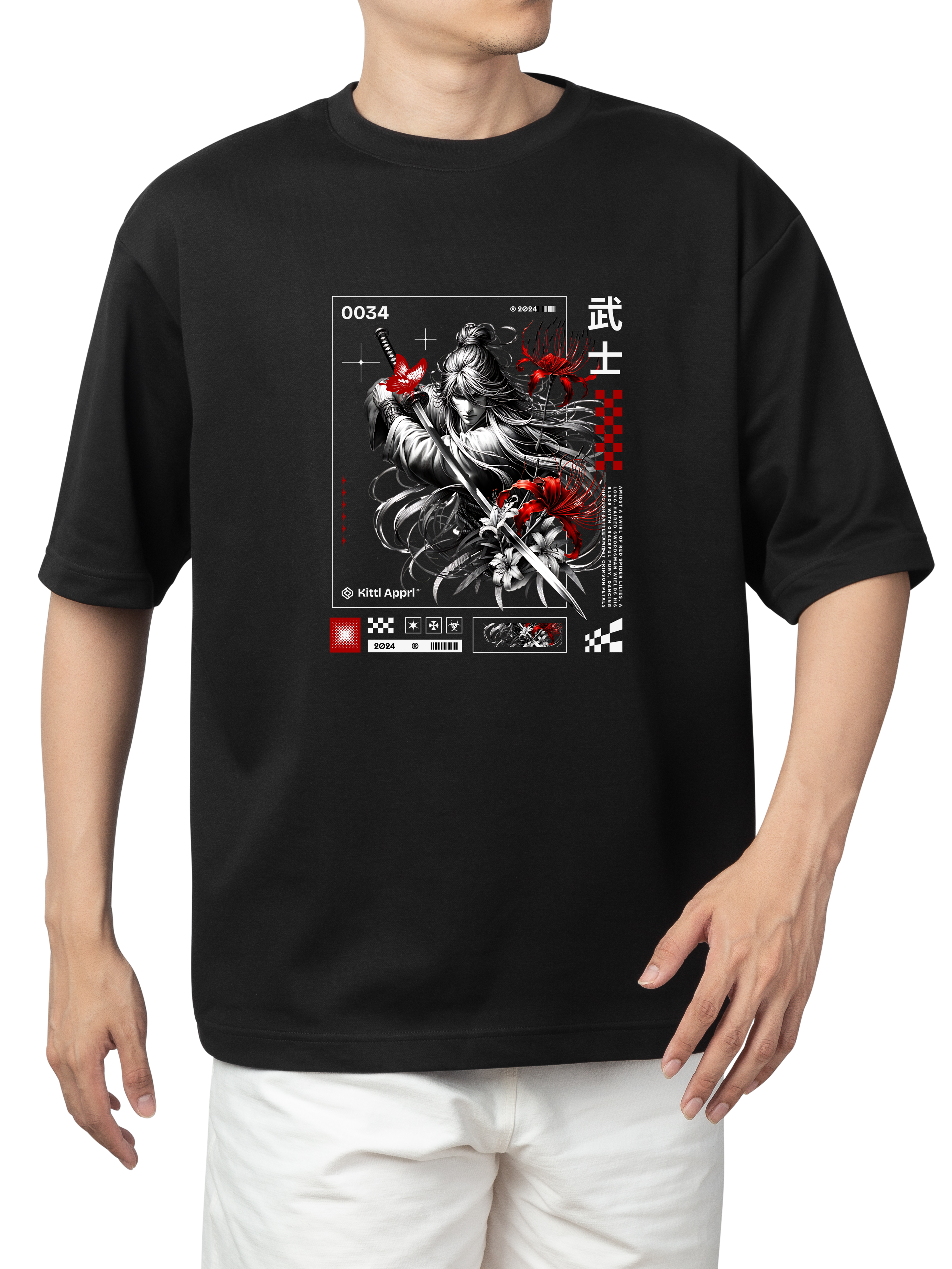 Alfaq Long Haired Samurai T-Shirt