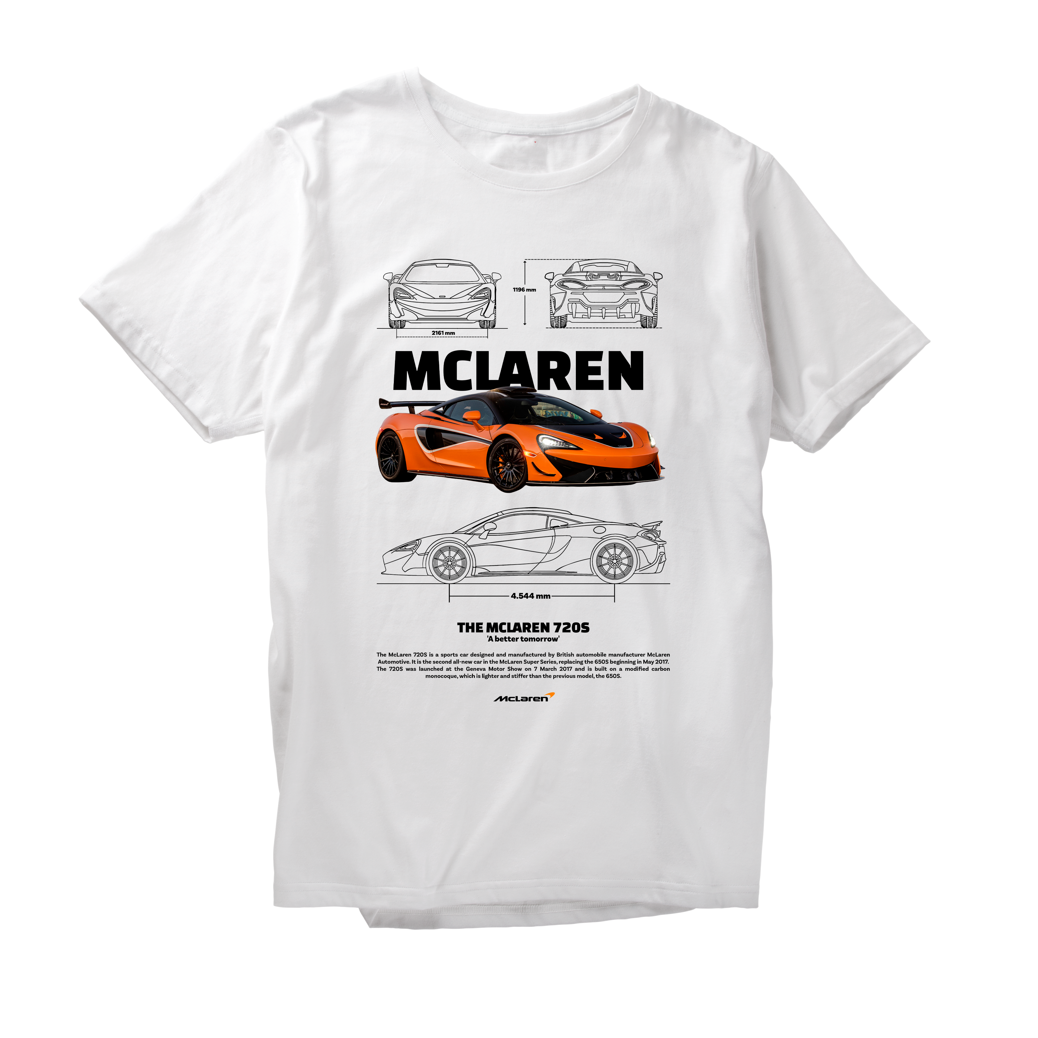 Alfaq MCLAREN 720S ORANGE T-Shirt