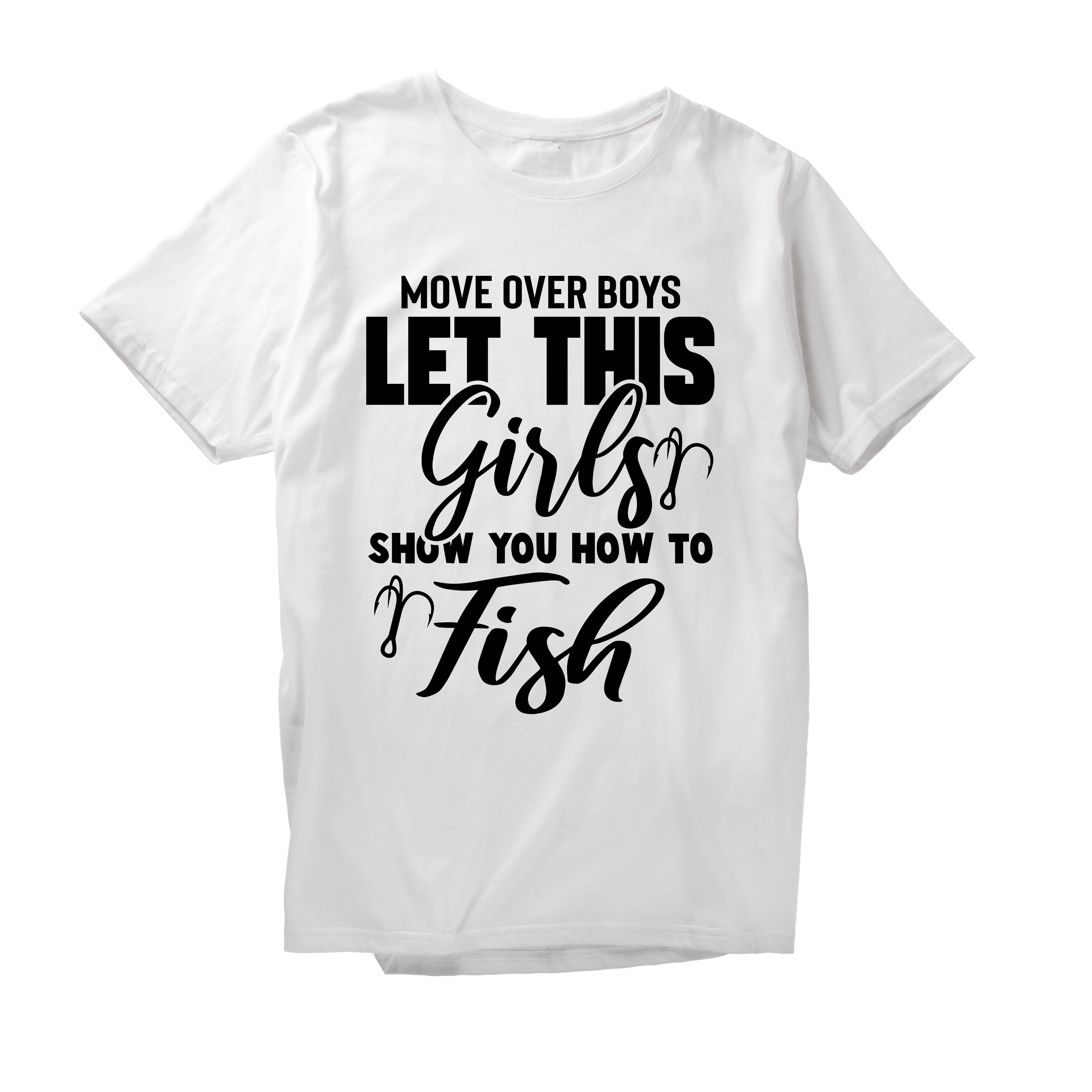 Alfaq Move Over Boys Let This Girls Show You How To Fish T-Shirt